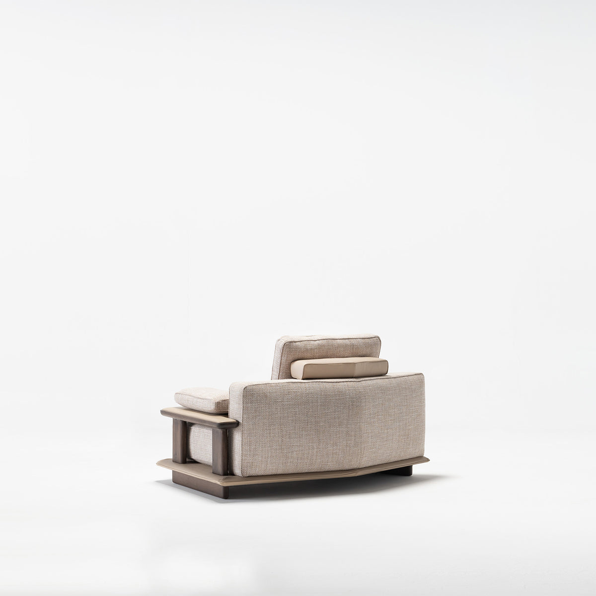 Odeon C module with right arm for Odeon sofa, 160cm, HOMAGE KOLTUK display piece showing fabric and arm design.