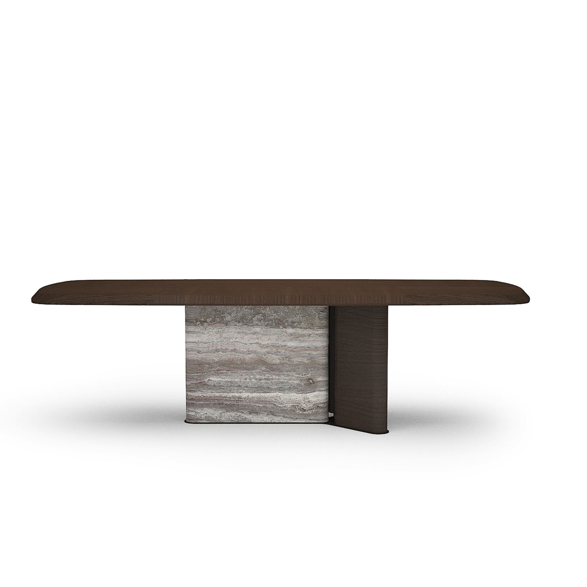 HOMAGE KOLTUK Odeon dining table 2.78 with wooden surface and sturdy legs, ideal for modern dining rooms.