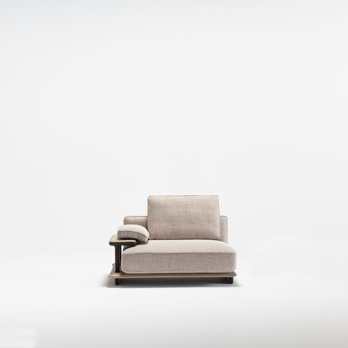 Display image of Odeon single module with left arm in 123cm size for Odeon sofa by Homage Koltuk, showing the sofa arm and upholstery.