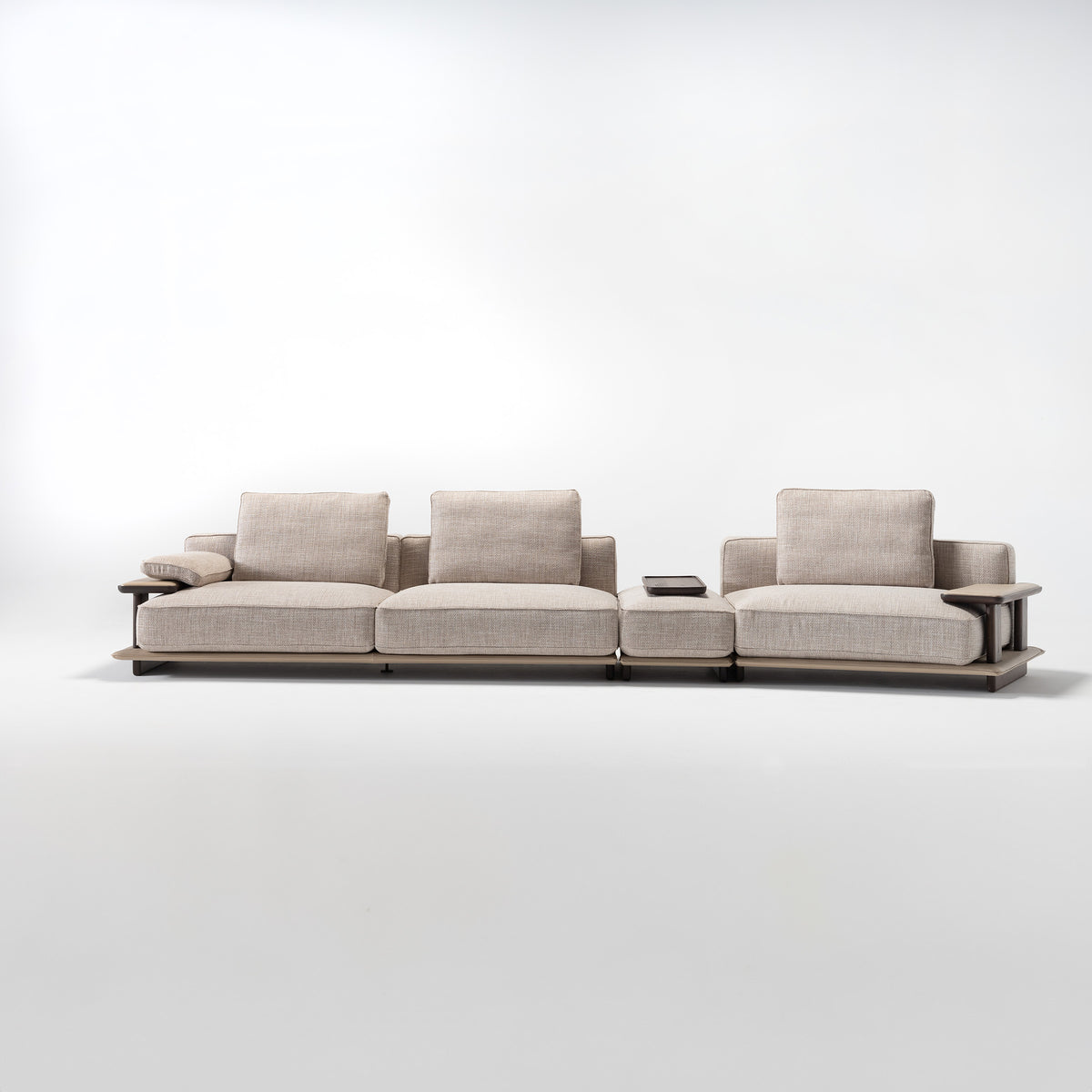 Display image of the Odeon single module with left arm from Homage Koltuk, 123cm wide, for Odeon sofa model OD-L/M-ARM003.
