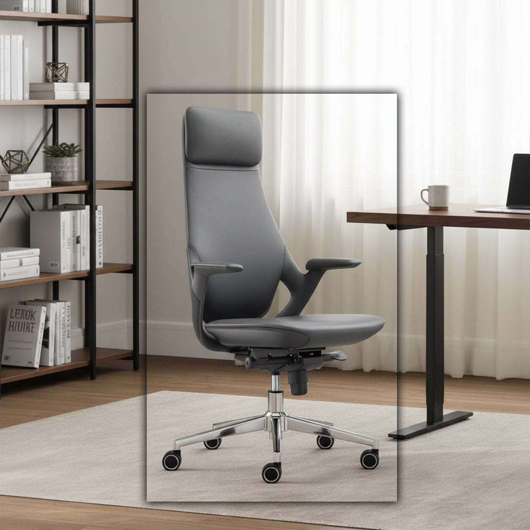 Office Chair M17H-BL - Office Chairs - ebarza Furniture UAE | Shop Modern Furniture in Abu Dhabi & Dubai - مفروشات ايبازرا في الامارات | تسوق اثاث عصري وديكورات مميزة في دبي وابوظبي