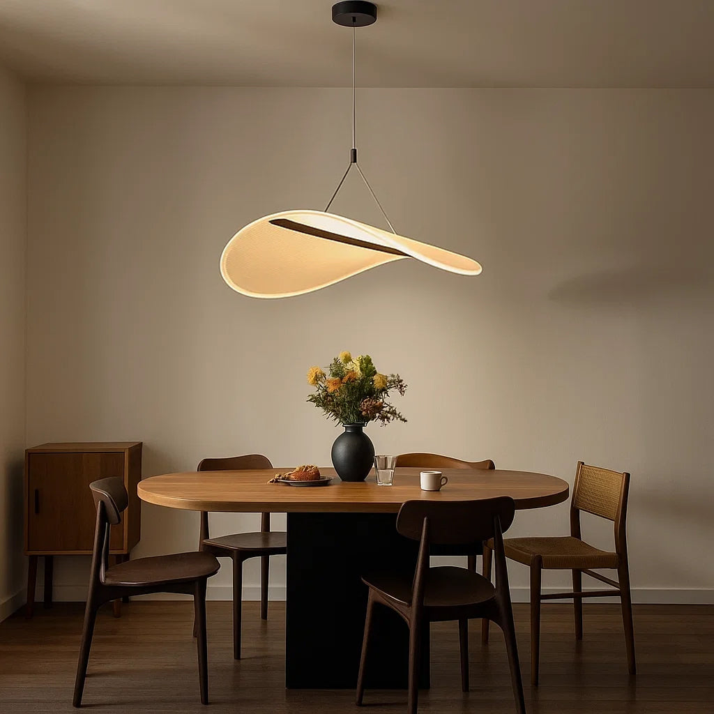 Opaline Aura Pendant Lamp by BEACON, sleek modern pendant lighting with a smooth opaline finish, perfect for contemporary interiors.