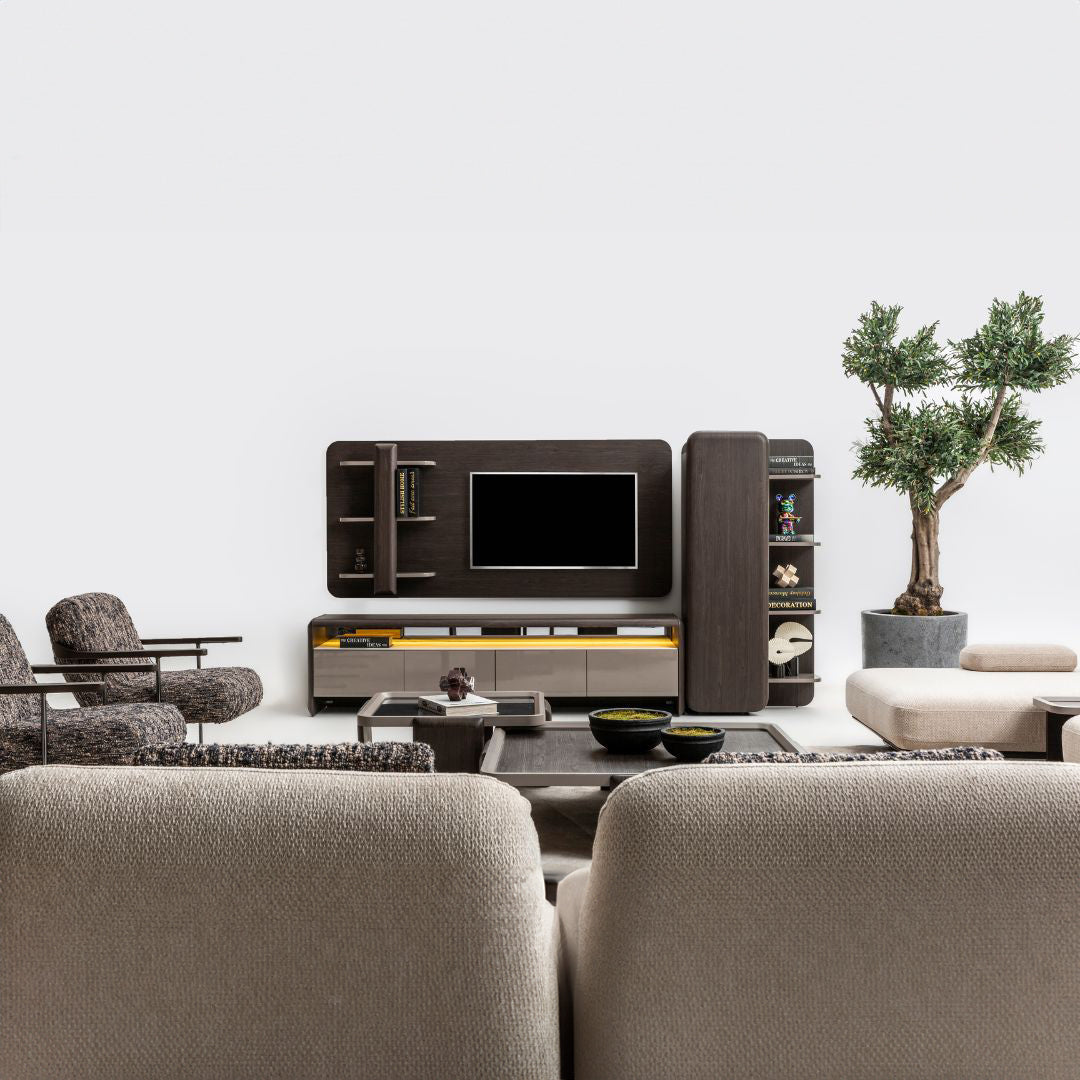 MESSONI Orca right cabinet from the MES-002 series, showcased in a modern kitchen setting with sleek cabinet doors.