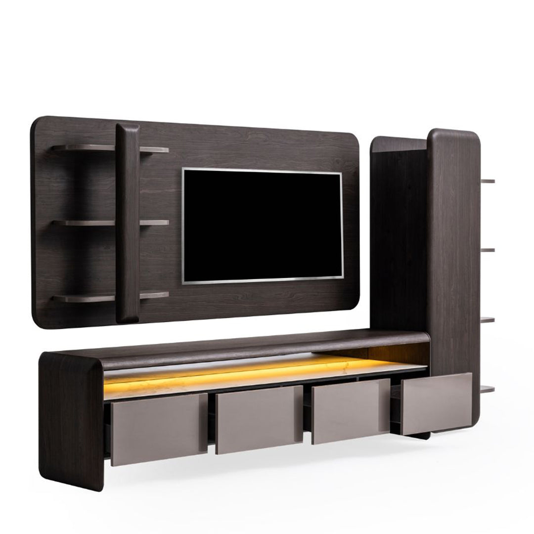 MESSONI Orca Cabinet MES-Right Cabinet002, modern wooden storage cabinet with sleek design and sturdy construction.