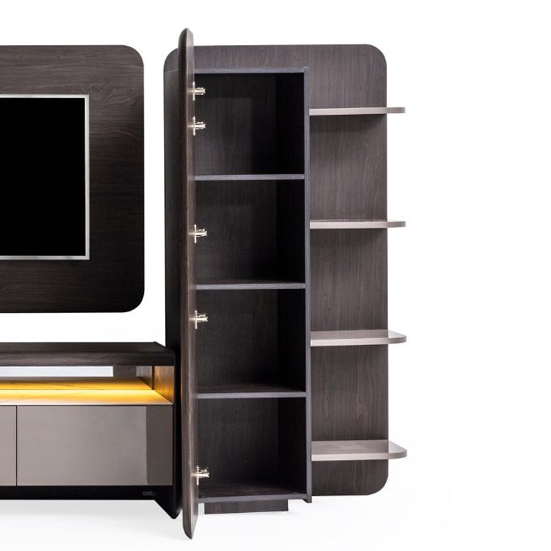 MESSONI Orca Cabinet MES-Right Cabinet002, modern wooden cabinet with sleek design, for stylish storage in home or office spaces
