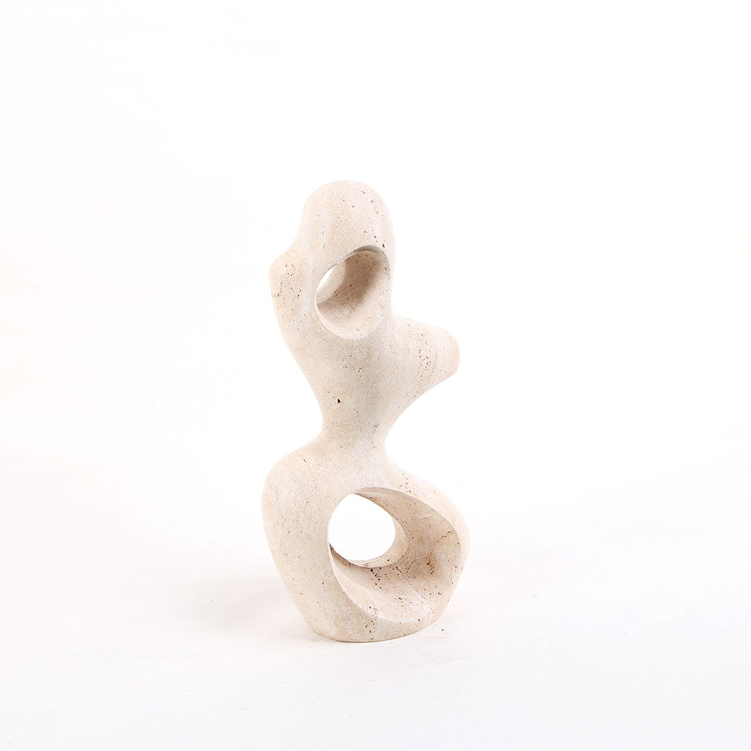 Organic Shape Marble Sculpture - KA4121 - Home Decor Figurines - ebarza Furniture UAE | Shop Modern Furniture in Abu Dhabi & Dubai - مفروشات ايبازرا في الامارات | تسوق اثاث عصري وديكورات مميزة في دبي وابوظبي