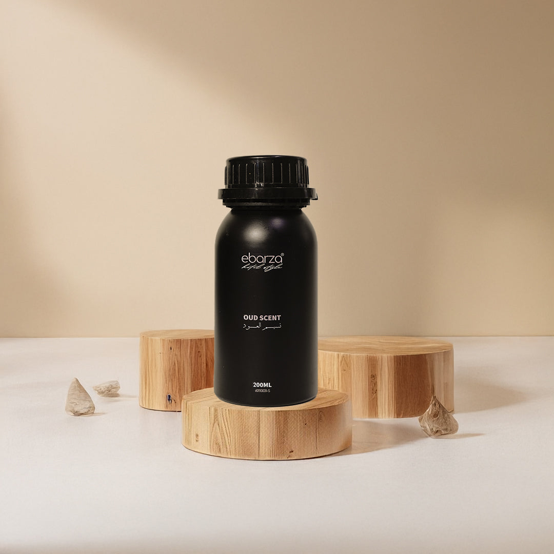 BEACON Oud Scent Essential Oil 200ML bottle, amber glass with dropper, aromatic and luxurious fragrance for diffusers or massage