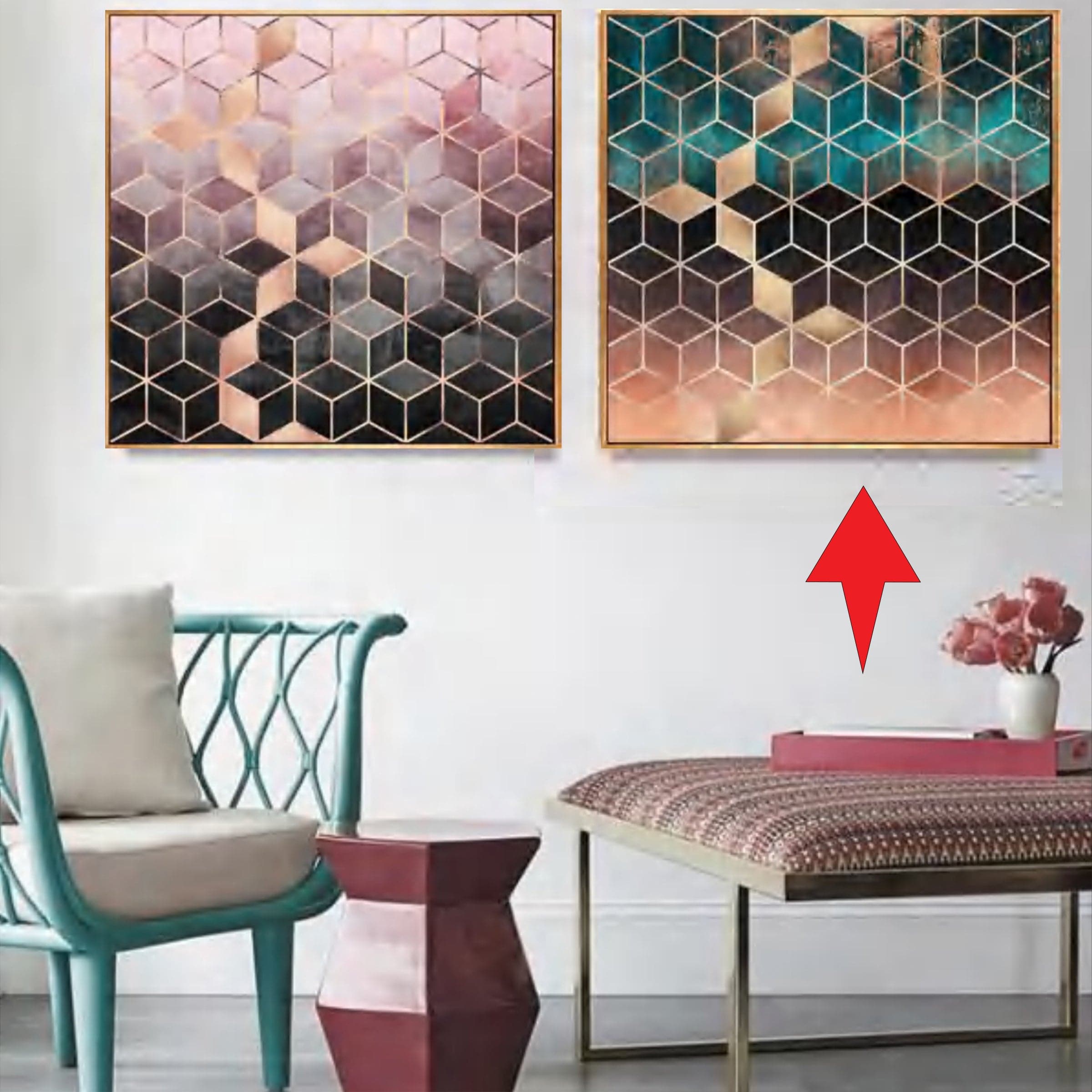 Painting Wall Art Fl-H190C - Paintings - ebarza Furniture UAE | Shop Modern Furniture in Abu Dhabi & Dubai - مفروشات ايبازرا في الامارات | تسوق اثاث عصري وديكورات مميزة في دبي وابوظبي