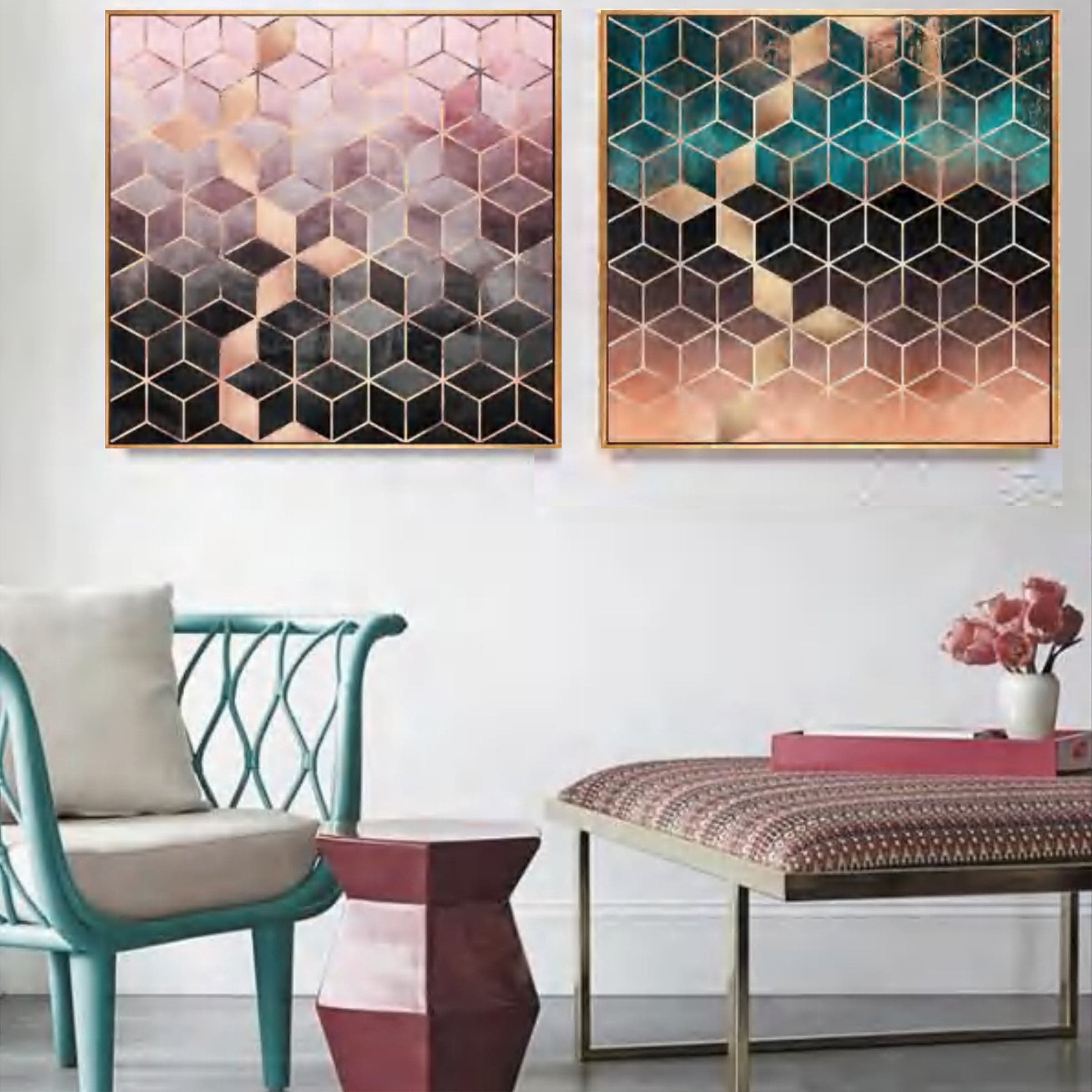 Painting Wall Art Fl-H190C - Paintings - ebarza Furniture UAE | Shop Modern Furniture in Abu Dhabi & Dubai - مفروشات ايبازرا في الامارات | تسوق اثاث عصري وديكورات مميزة في دبي وابوظبي