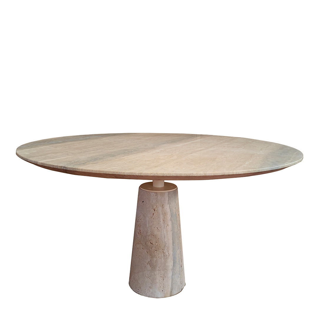 Palma Travertine Dining Table - 308DTS - Dining Tables - ebarza Furniture UAE | Shop Modern Furniture in Abu Dhabi & Dubai - مفروشات ايبازرا في الامارات | تسوق اثاث عصري وديكورات مميزة في دبي وابوظبي