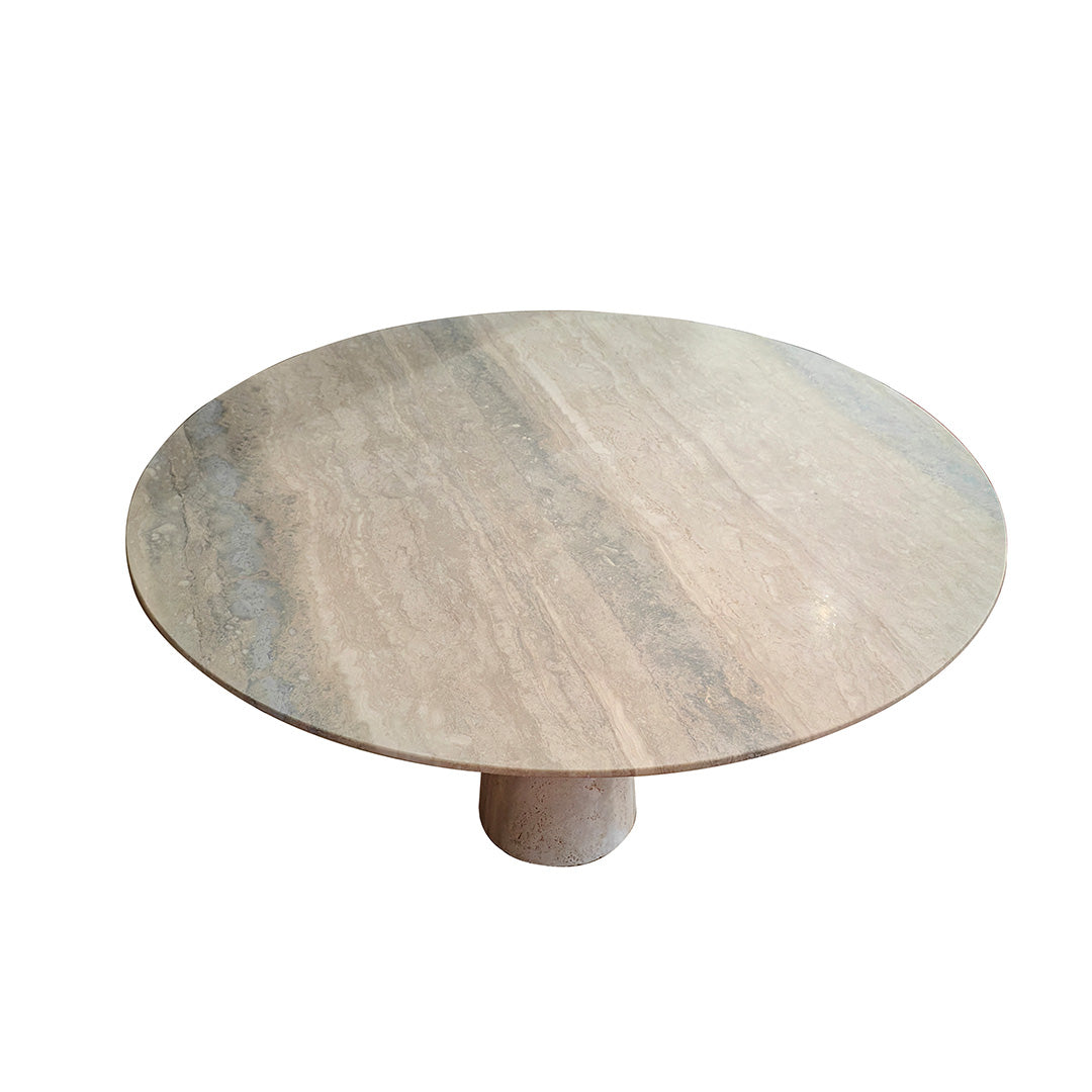 Palma Travertine Dining Table - 308DTS - Dining Tables - ebarza Furniture UAE | Shop Modern Furniture in Abu Dhabi & Dubai - مفروشات ايبازرا في الامارات | تسوق اثاث عصري وديكورات مميزة في دبي وابوظبي