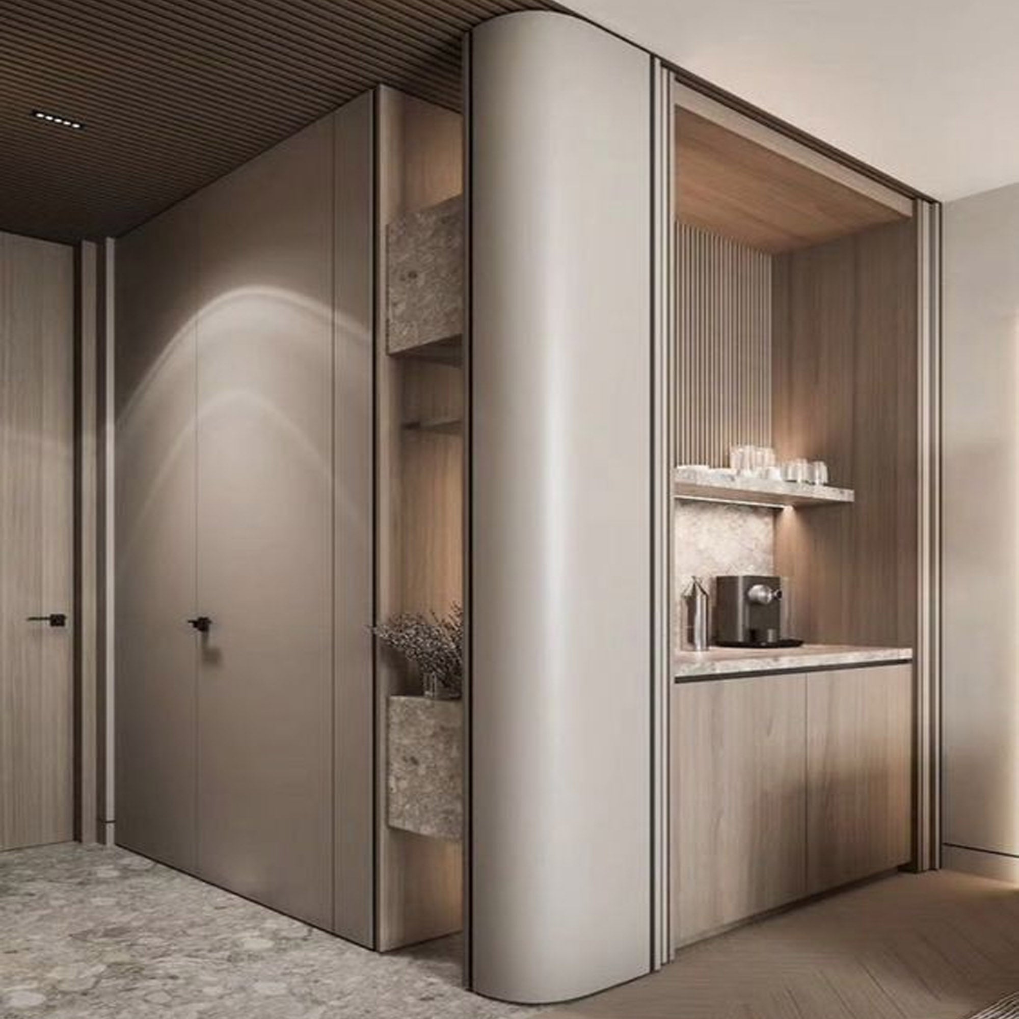 1.0mm(D) * 50mm(W) Edge Band COLOUR: H077Y Milk Tea Y - Wall Panels - ebarza Furniture UAE | Shop Modern Furniture in Abu Dhabi & Dubai - مفروشات ايبازرا في الامارات | تسوق اثاث عصري وديكورات مميزة في دبي وابوظبي