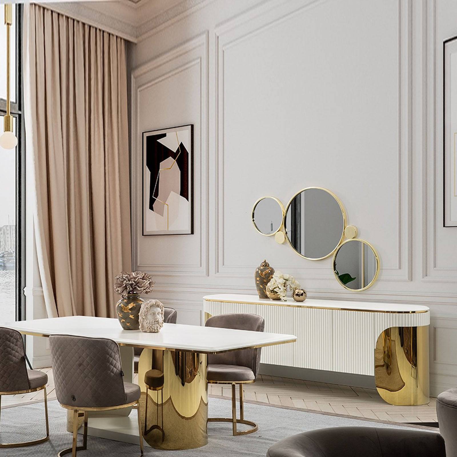 Phantom Dining Table Phantom005Tableonly - Dining Tables - ebarza Furniture UAE | Shop Modern Furniture in Abu Dhabi & Dubai - مفروشات ايبازرا في الامارات | تسوق اثاث عصري وديكورات مميزة في دبي وابوظبي