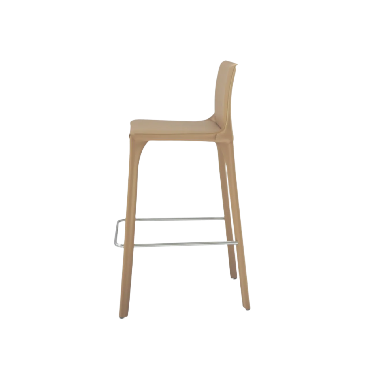 Mycroft Saddle Leather Bar Stool MLL-B43-khaki - Bar Stools - ebarza Furniture UAE | Shop Modern Furniture in Abu Dhabi & Dubai - مفروشات ايبازرا في الامارات | تسوق اثاث عصري وديكورات مميزة في دبي وابوظبي