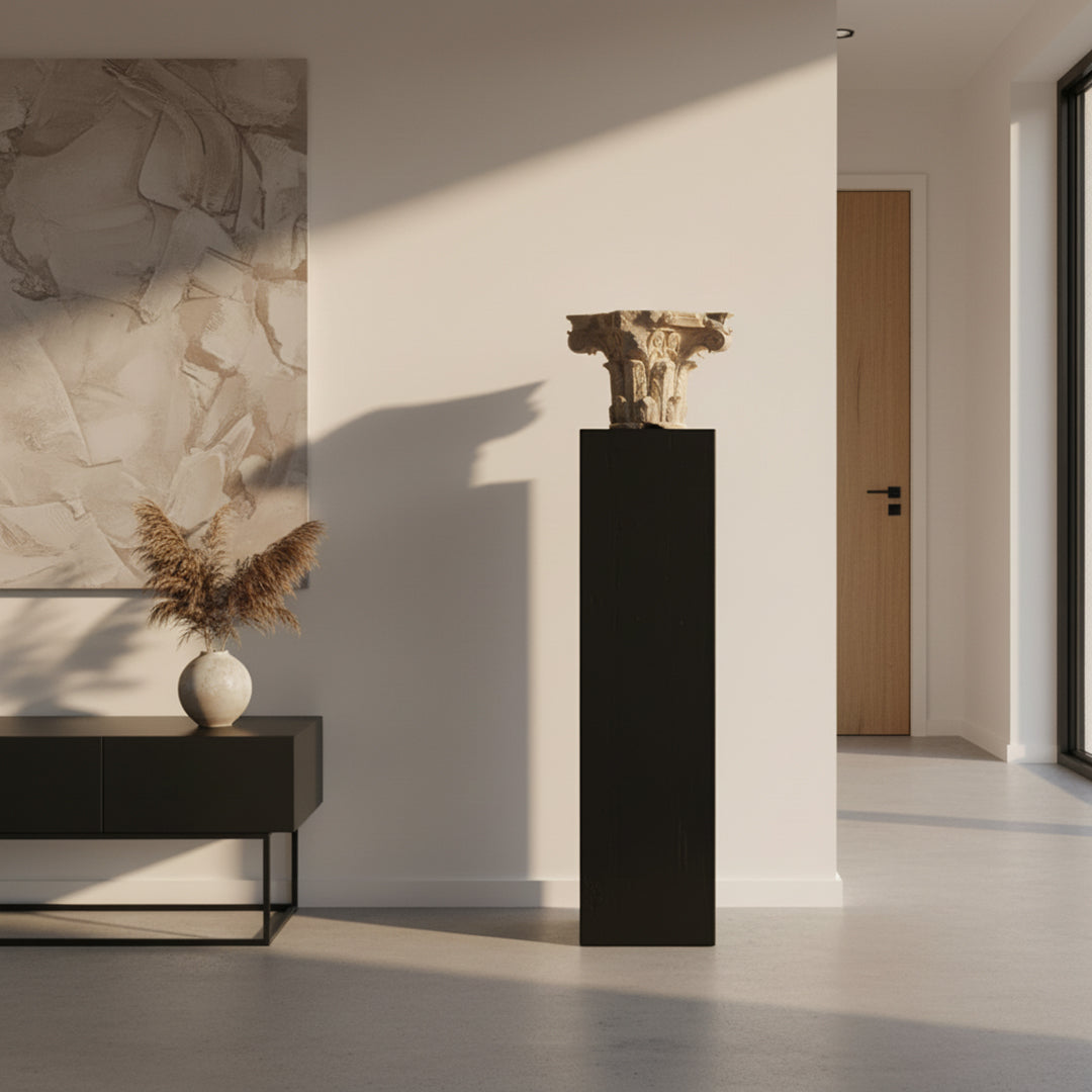 PILLAR STAND Side Table TL-0067 - Side Tables - ebarza Furniture UAE | Shop Modern Furniture in Abu Dhabi & Dubai - مفروشات ايبازرا في الامارات | تسوق اثاث عصري وديكورات مميزة في دبي وابوظبي