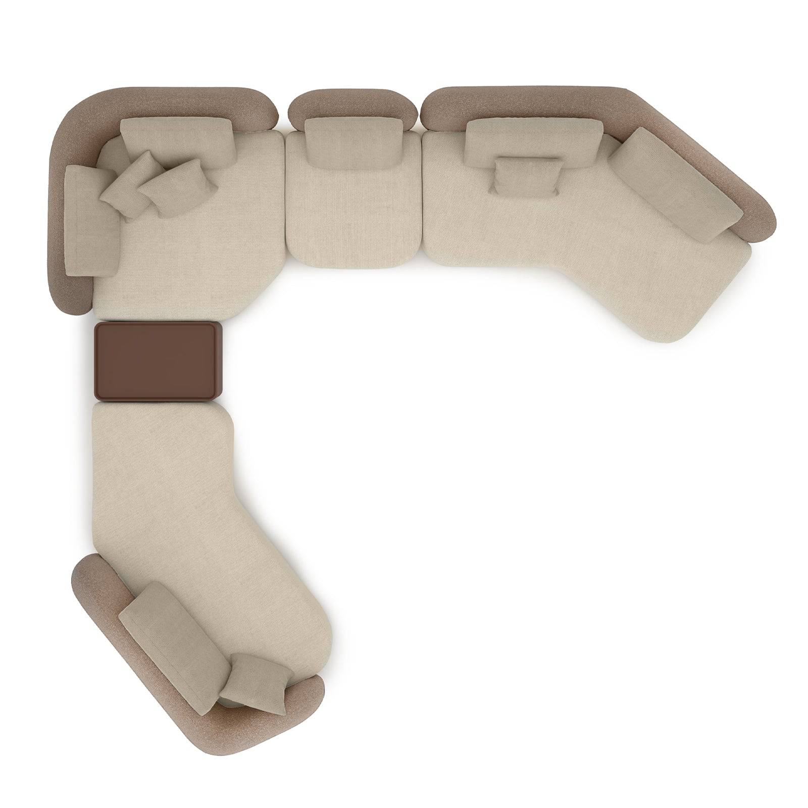 Platon Corner Sofa Td-Ptn7S - Sofas - ebarza Furniture UAE | Shop Modern Furniture in Abu Dhabi & Dubai - مفروشات ايبازرا في الامارات | تسوق اثاث عصري وديكورات مميزة في دبي وابوظبي