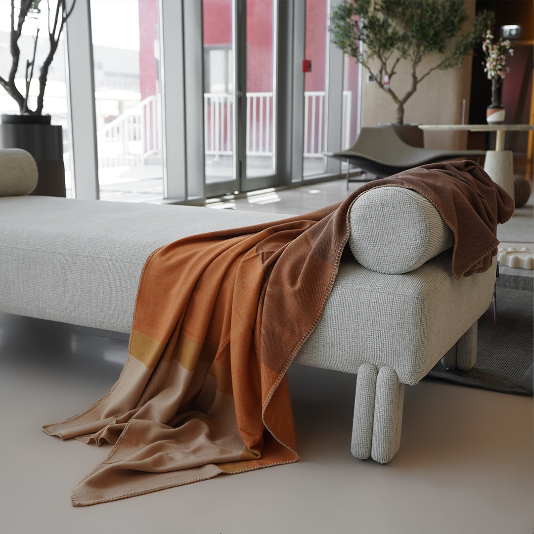 BEACON PlushHaven throw blanket in soft plush fabric, 260GSM, cozy and lightweight for comfortable lounging.