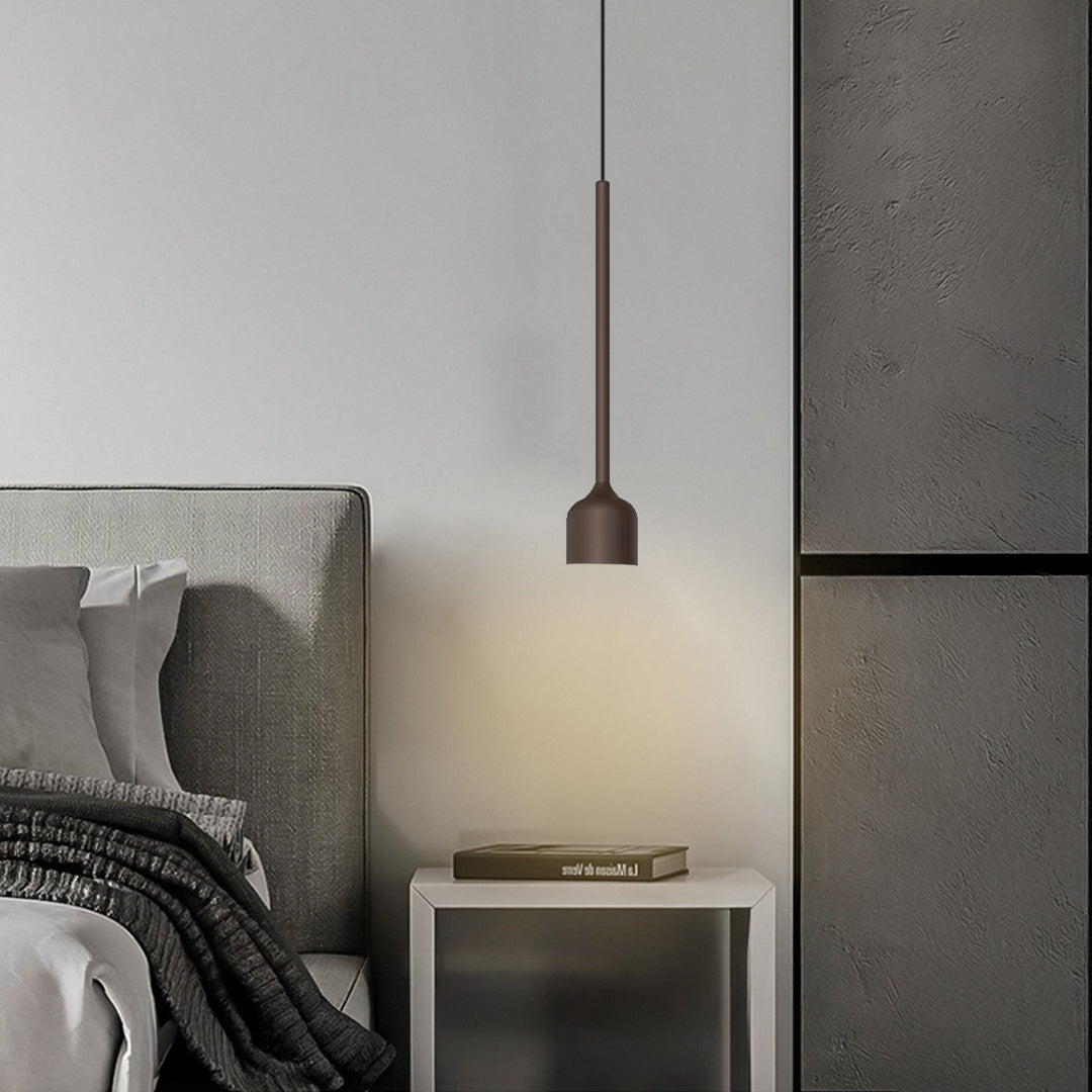Celeste Glow Pendant Lamp by Beacon with sandy coffee glass lens, modern pendant lighting for stylish interior decor.