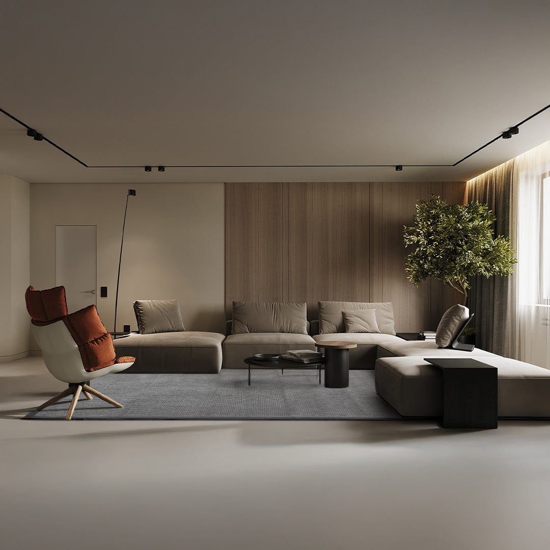 Cozy sisal carpet in natural beige with textured weave, 300x200 cm Lizbon Koza rug by COOL HALI, perfect for living spaces.