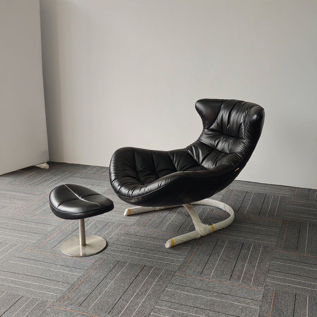 Vexel Lounge Chair with Ottoman F-2028A - Lounge Chairs - ebarza Furniture UAE | Shop Modern Furniture in Abu Dhabi & Dubai - مفروشات ايبازرا في الامارات | تسوق اثاث عصري وديكورات مميزة في دبي وابوظبي