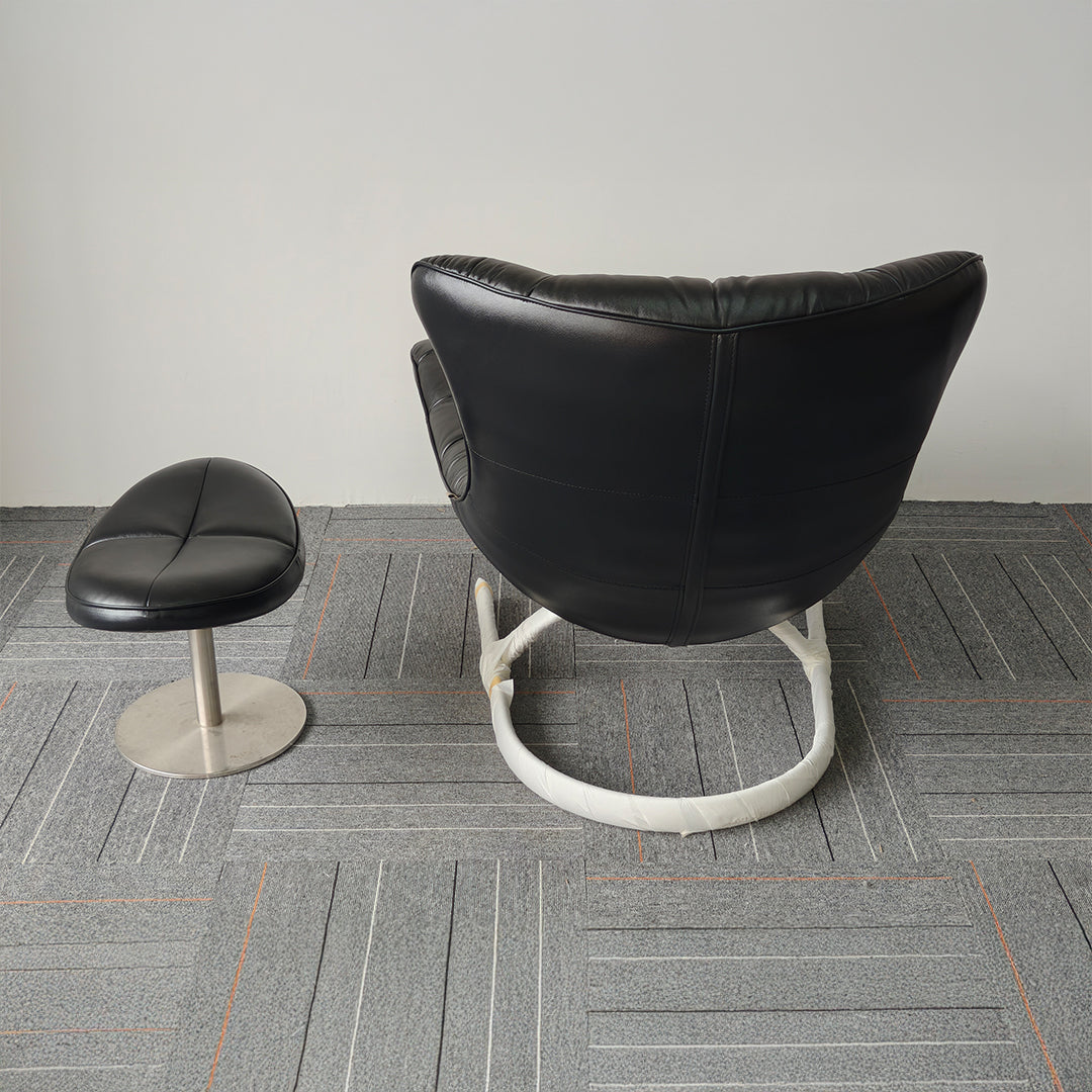 Vexel Lounge Chair with Ottoman F-2028A - Lounge Chairs - ebarza Furniture UAE | Shop Modern Furniture in Abu Dhabi & Dubai - مفروشات ايبازرا في الامارات | تسوق اثاث عصري وديكورات مميزة في دبي وابوظبي