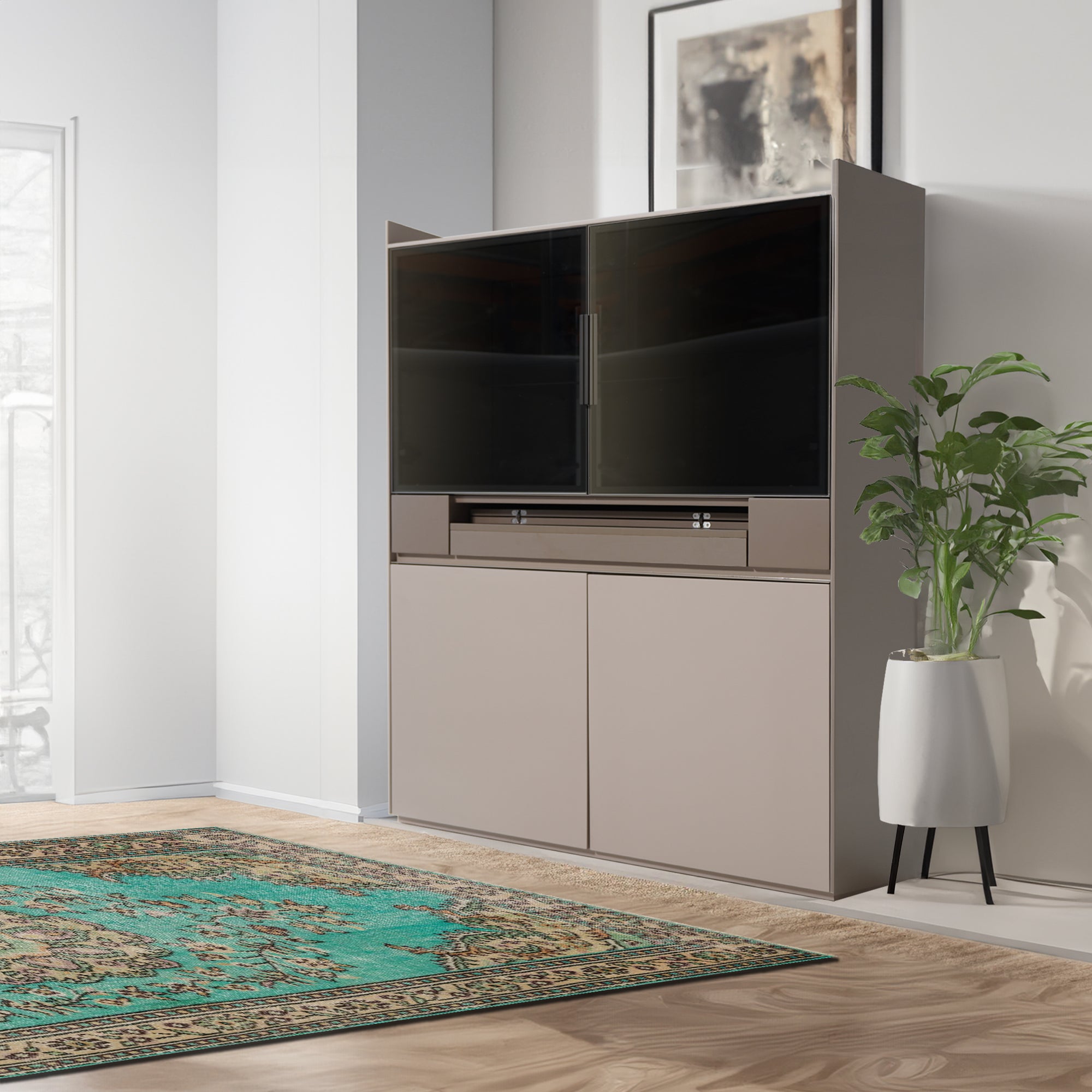 Salvia Cabinet SC-012 - Cabinets - ebarza Furniture UAE | Shop Modern Furniture in Abu Dhabi & Dubai - مفروشات ايبازرا في الامارات | تسوق اثاث عصري وديكورات مميزة في دبي وابوظبي