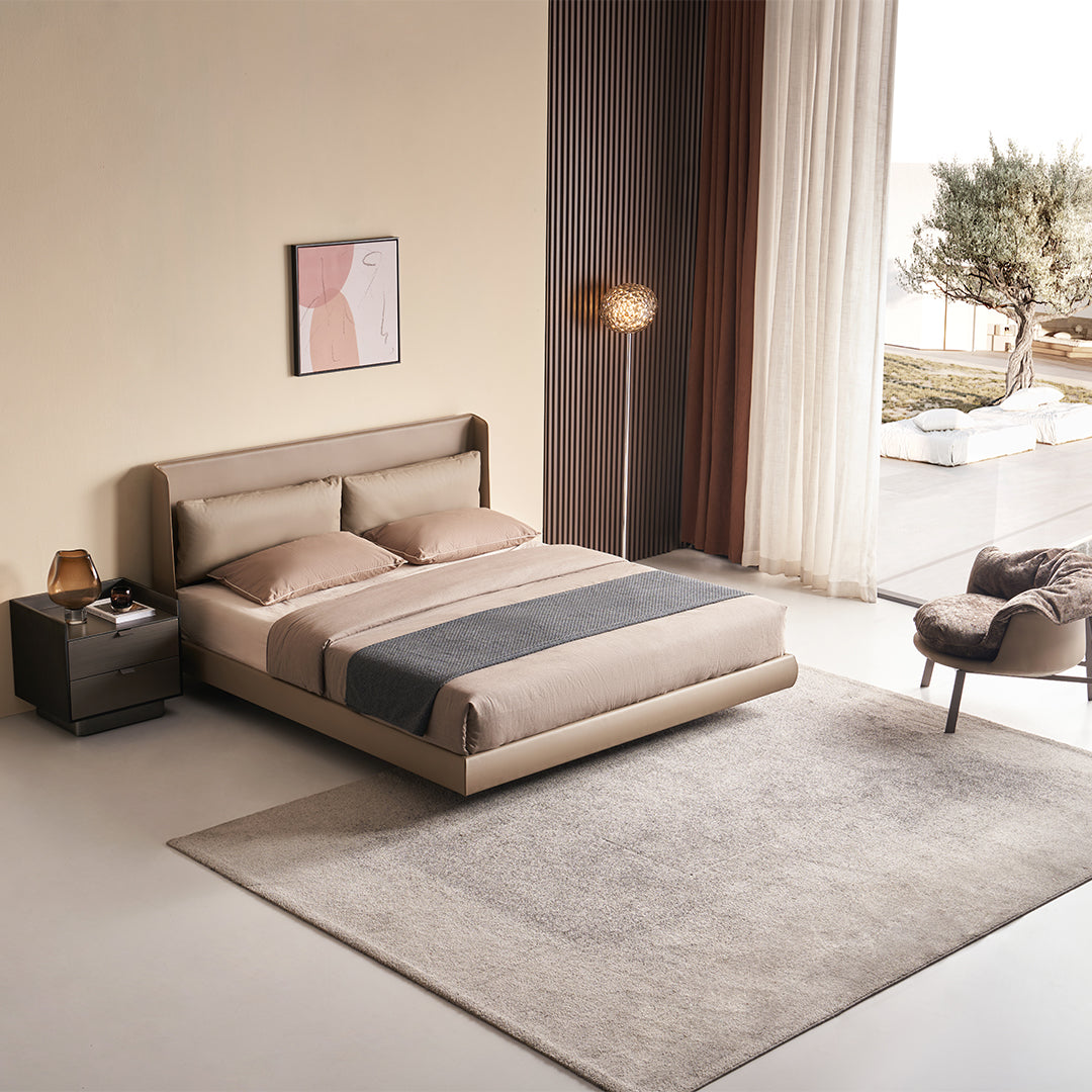 King Size Bed B030 - Queen - Bedsteads - ebarza Furniture UAE | Shop Modern Furniture in Abu Dhabi & Dubai - مفروشات ايبازرا في الامارات | تسوق اثاث عصري وديكورات مميزة في دبي وابوظبي