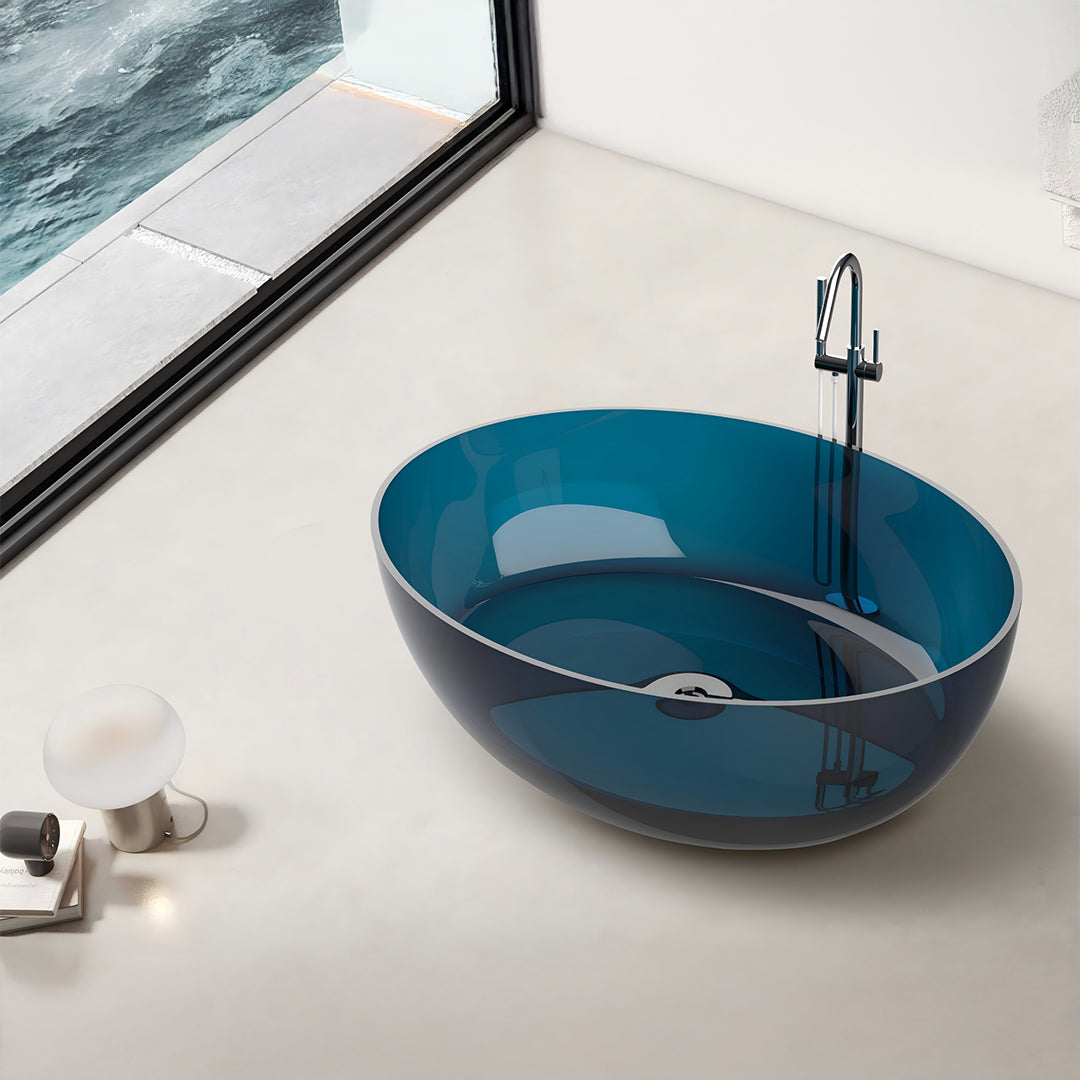 Bathtub with Faucet - SNT1063 - Bathtub - ebarza Furniture UAE | Shop Modern Furniture in Abu Dhabi & Dubai - مفروشات ايبازرا في الامارات | تسوق اثاث عصري وديكورات مميزة في دبي وابوظبي