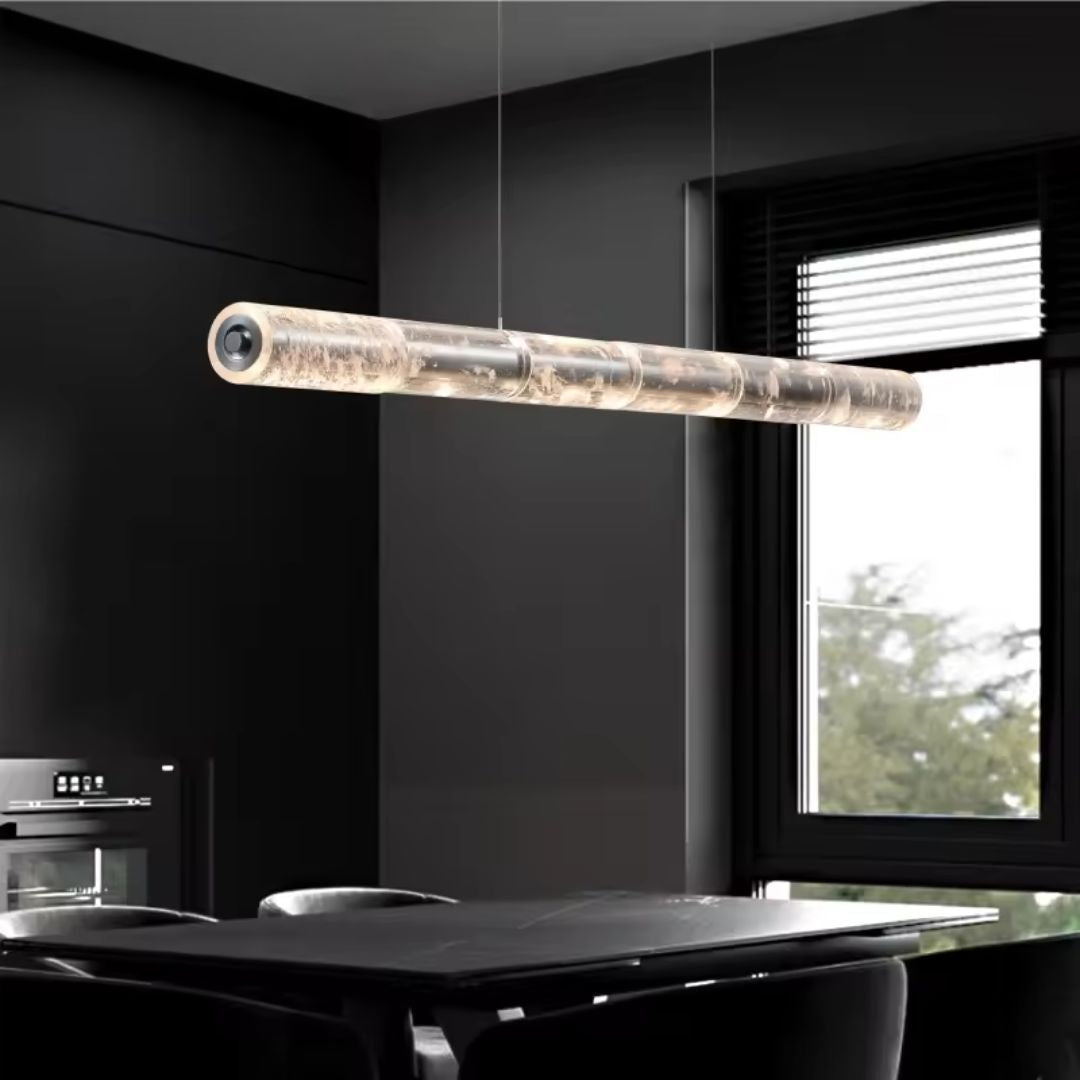 Natural Crystal K9 LED Pendant Lamp MD80545-1-1200 - Pendant Lamps - ebarza Furniture UAE | Shop Modern Furniture in Abu Dhabi & Dubai - مفروشات ايبازرا في الامارات | تسوق اثاث عصري وديكورات مميزة في دبي وابوظبي