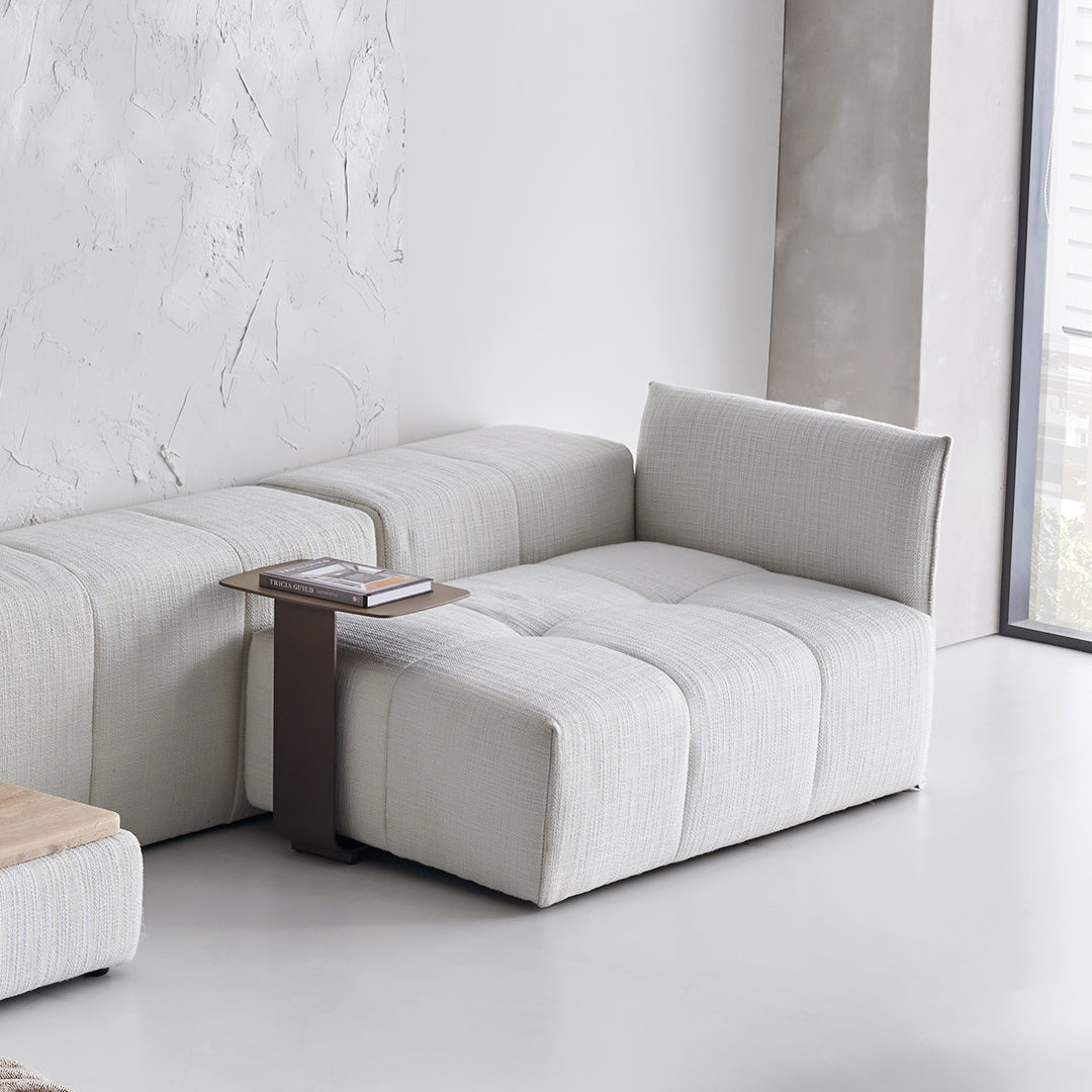 Puzzle Modular Short Fabric Metal Handrail - SF080-SH - Sofas - ebarza Furniture UAE | Shop Modern Furniture in Abu Dhabi & Dubai - مفروشات ايبازرا في الامارات | تسوق اثاث عصري وديكورات مميزة في دبي وابوظبي