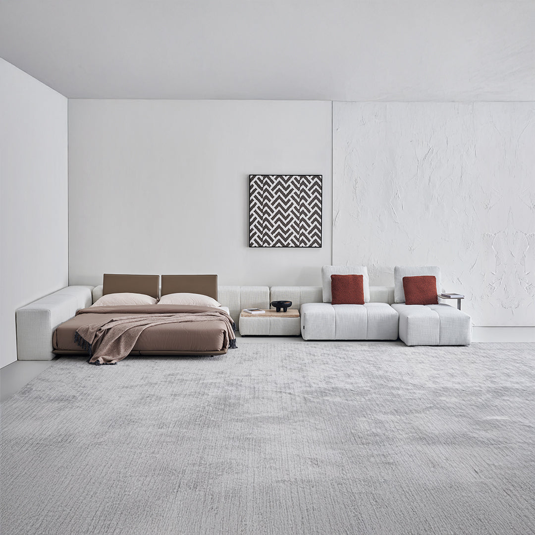 Puzzle Suspended Bed Base with 2 backrest - SF080 - Bedsteads - ebarza Furniture UAE | Shop Modern Furniture in Abu Dhabi & Dubai - مفروشات ايبازرا في الامارات | تسوق اثاث عصري وديكورات مميزة في دبي وابوظبي