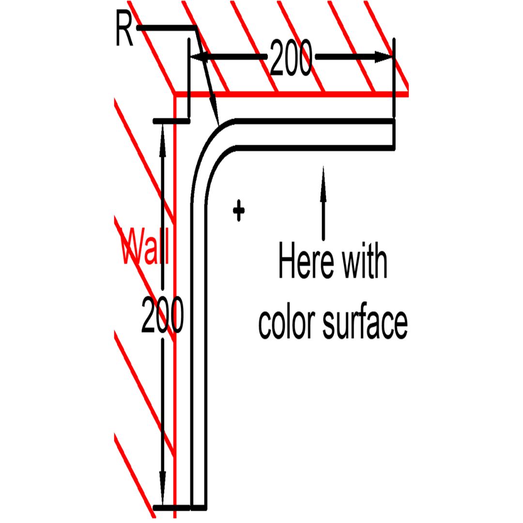 R200 (10cm) Internal Corner Skirting Accessories - Black - PR0012 - wall-panels-profiles - ebarza Furniture UAE | Shop Modern Furniture in Abu Dhabi & Dubai - مفروشات ايبازرا في الامارات | تسوق اثاث عصري وديكورات مميزة في دبي وابوظبي