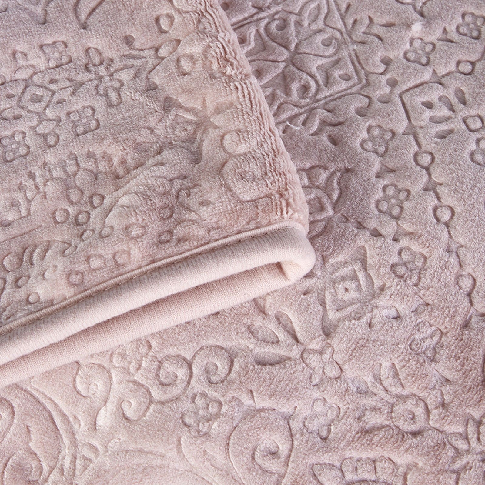 Rauqel Pudra Throw Blanket Double 200.15.01.0122 - Blankets - ebarza Furniture UAE | Shop Modern Furniture in Abu Dhabi & Dubai - مفروشات ايبازرا في الامارات | تسوق اثاث عصري وديكورات مميزة في دبي وابوظبي