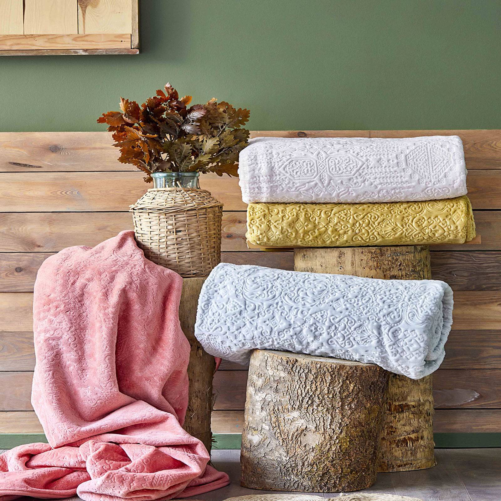 Buy Rauqel Vizon Throw Blanket Double 200.15.01.0125 ebarza Modern