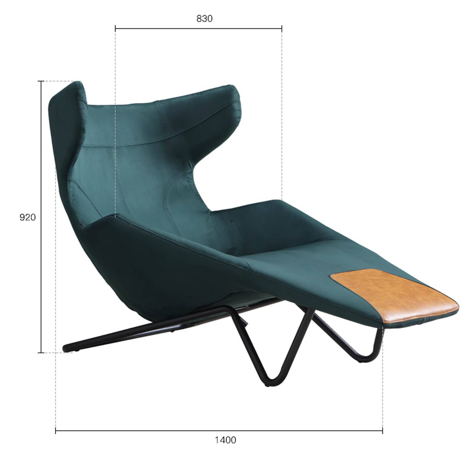 Relax Lounge Chair LC035-G - Lounge Chairs - ebarza Furniture UAE | Shop Modern Furniture in Abu Dhabi & Dubai - مفروشات ايبازرا في الامارات | تسوق اثاث عصري وديكورات مميزة في دبي وابوظبي