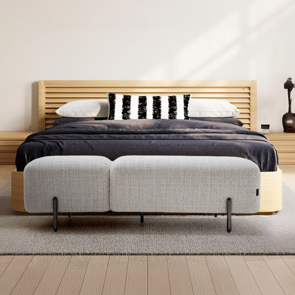 BEACON Rome Bed Bench BC751, wooden bench with cushioned top, ideal for bedroom or entryway seating.