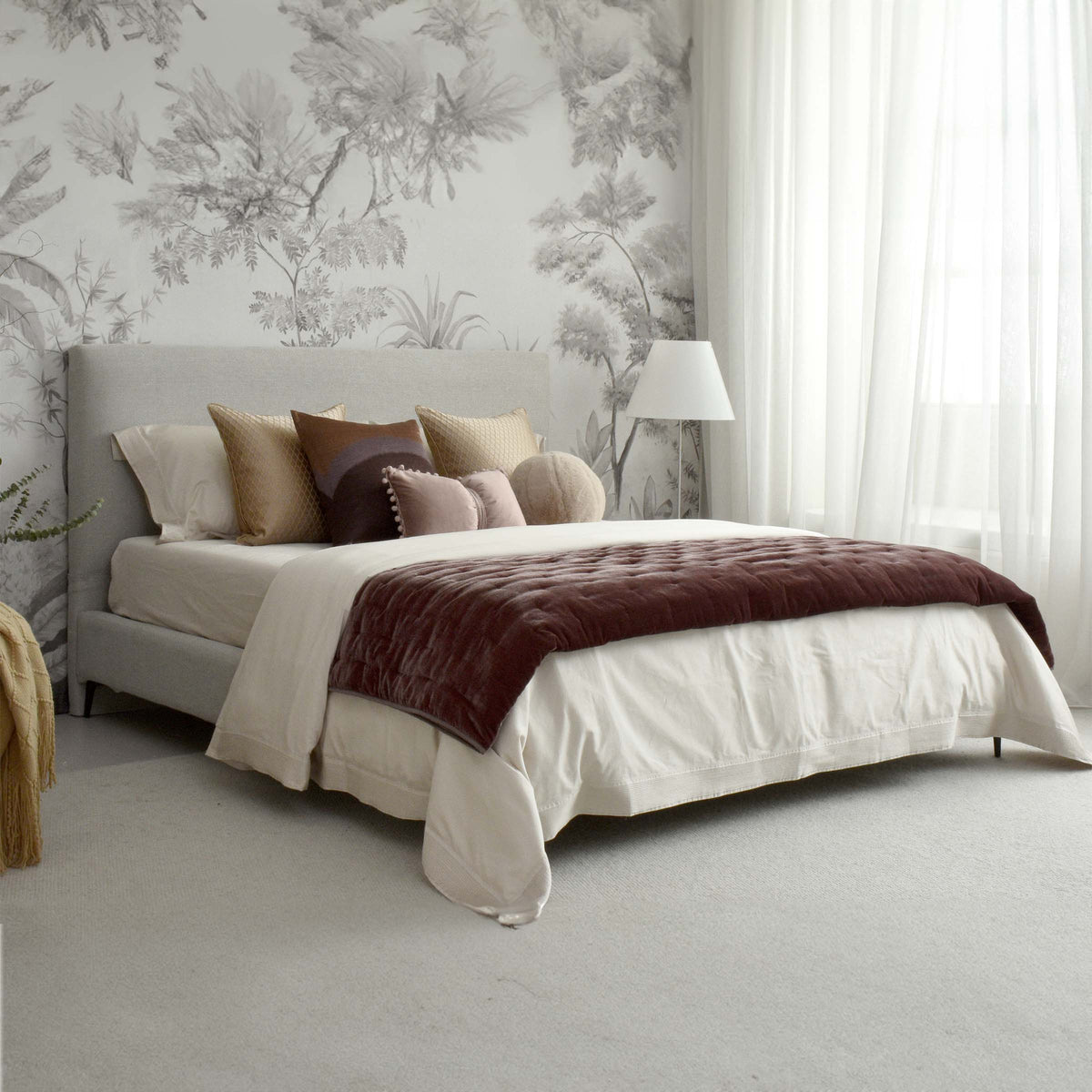 Rosie full bedding set by BEACON featuring floral patterns and soft fabric, includes comforter and pillowcases.