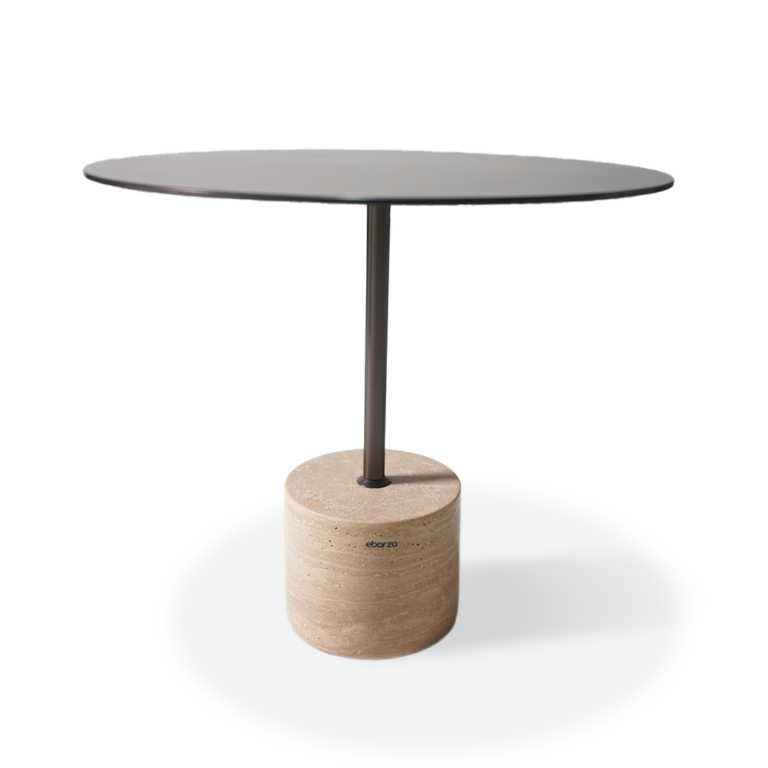 Pre-order 55 Days Delivery Espoo Marble Side Table CT8684-44-BG - Side Tables - ebarza Furniture UAE | Shop Modern Furniture in Abu Dhabi & Dubai - مفروشات ايبازرا في الامارات | تسوق اثاث عصري وديكورات مميزة في دبي وابوظبي