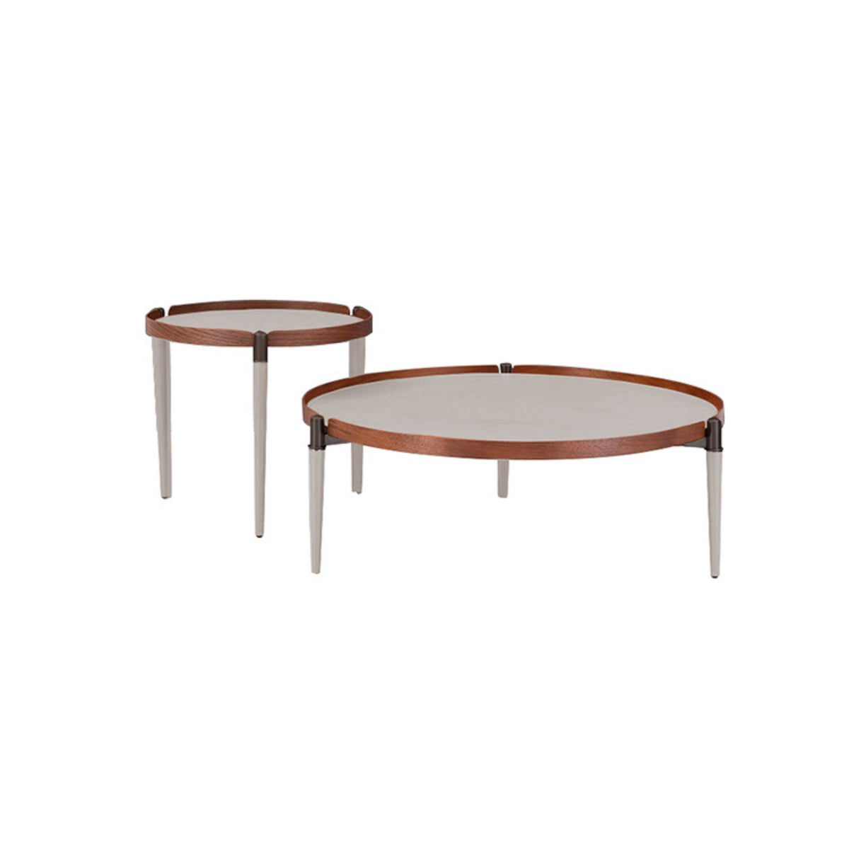Saddle Leather Side Table MLL-D16 - Side Tables - ebarza Furniture UAE | Shop Modern Furniture in Abu Dhabi & Dubai - مفروشات ايبازرا في الامارات | تسوق اثاث عصري وديكورات مميزة في دبي وابوظبي