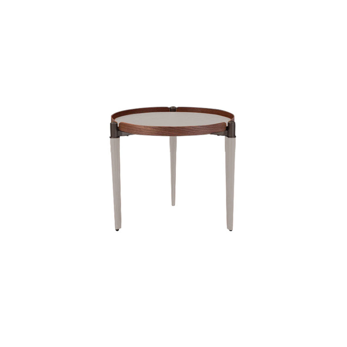 Saddle Leather Side Table MLL-D16 - Side Tables - ebarza Furniture UAE | Shop Modern Furniture in Abu Dhabi & Dubai - مفروشات ايبازرا في الامارات | تسوق اثاث عصري وديكورات مميزة في دبي وابوظبي