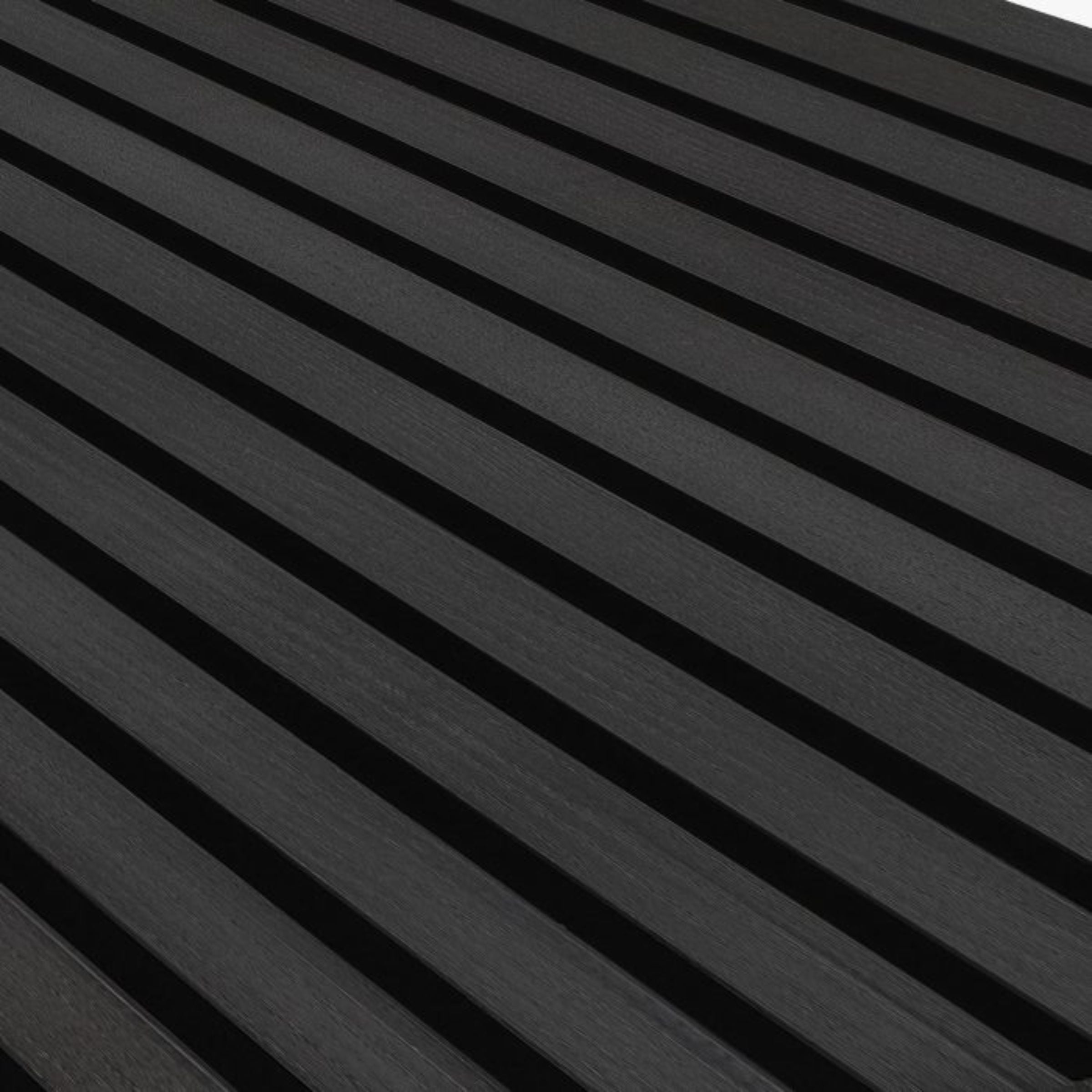 Sample of Slat acoustic panel fire retardant - Black -Sample - Wall panels samples - ebarza Furniture UAE | Shop Modern Furniture in Abu Dhabi & Dubai - مفروشات ايبازرا في الامارات | تسوق اثاث عصري وديكورات مميزة في دبي وابوظبي