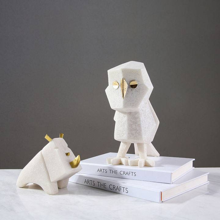 Sandstone Owl Fc-Sz2116 - Home Decor Figurines - ebarza Furniture UAE | Shop Modern Furniture in Abu Dhabi & Dubai - مفروشات ايبازرا في الامارات | تسوق اثاث عصري وديكورات مميزة في دبي وابوظبي