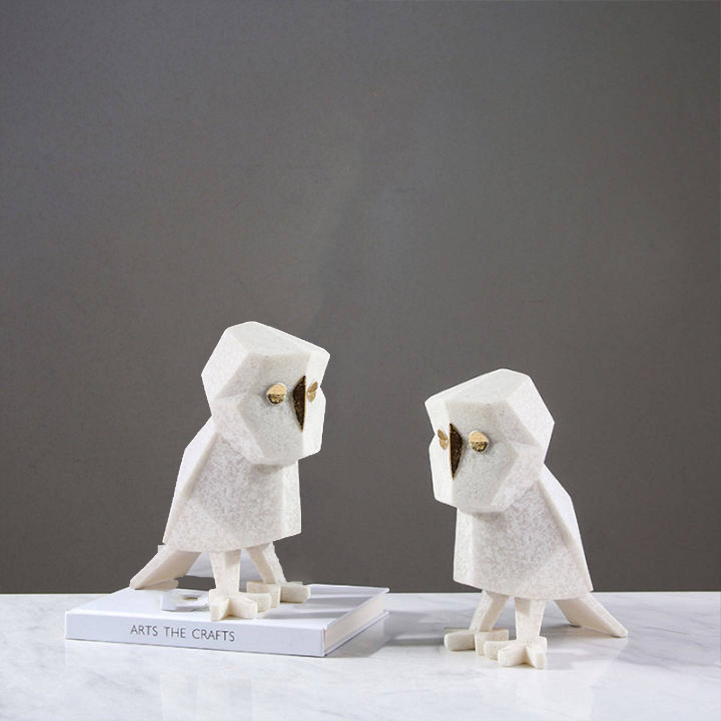 Sandstone Owl Fc-Sz2116 - Home Decor Figurines - ebarza Furniture UAE | Shop Modern Furniture in Abu Dhabi & Dubai - مفروشات ايبازرا في الامارات | تسوق اثاث عصري وديكورات مميزة في دبي وابوظبي