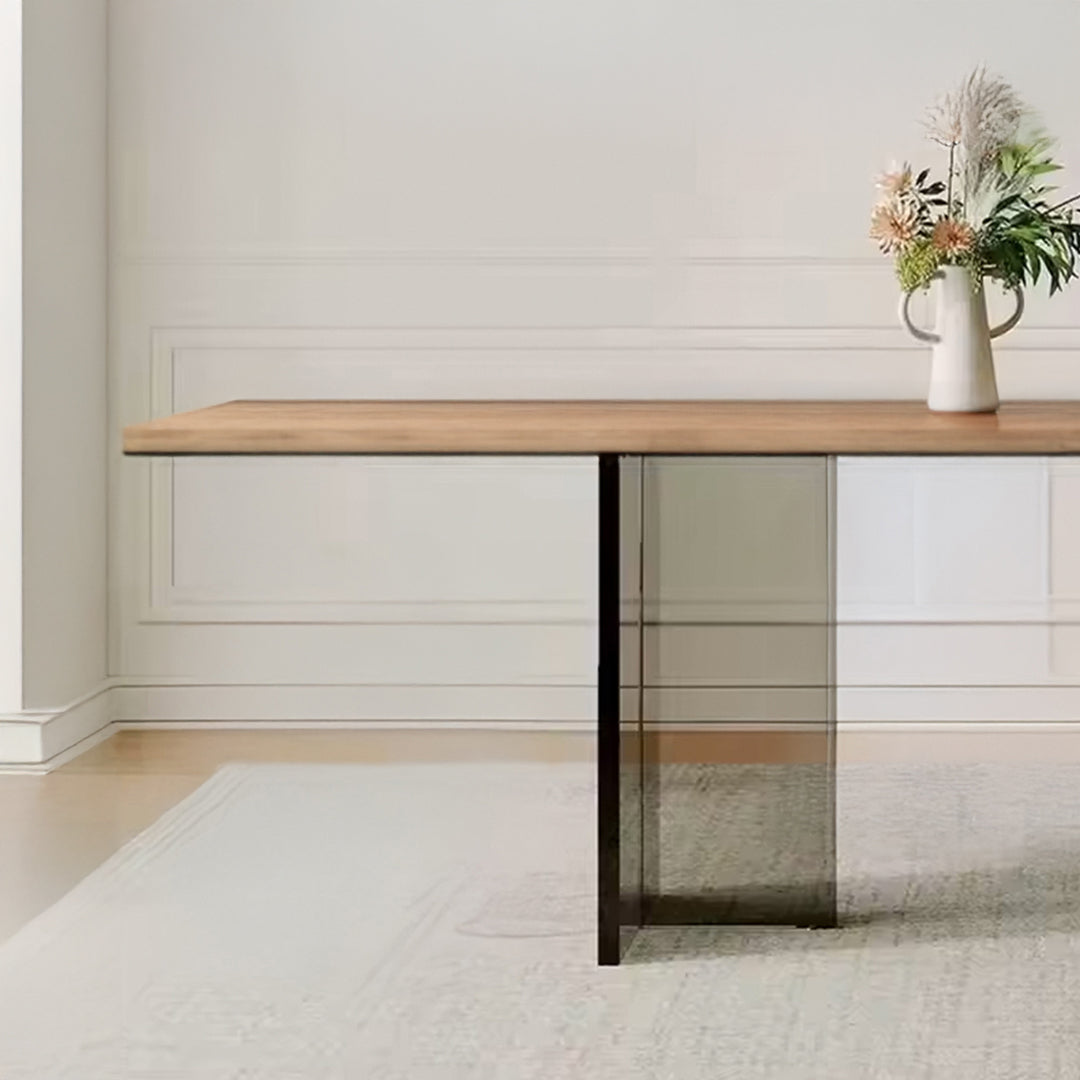 Set of 2 Acrylic T-Style Table Legs Grey - Table bases - ebarza Furniture UAE | Shop Modern Furniture in Abu Dhabi & Dubai - مفروشات ايبازرا في الامارات | تسوق اثاث عصري وديكورات مميزة في دبي وابوظبي