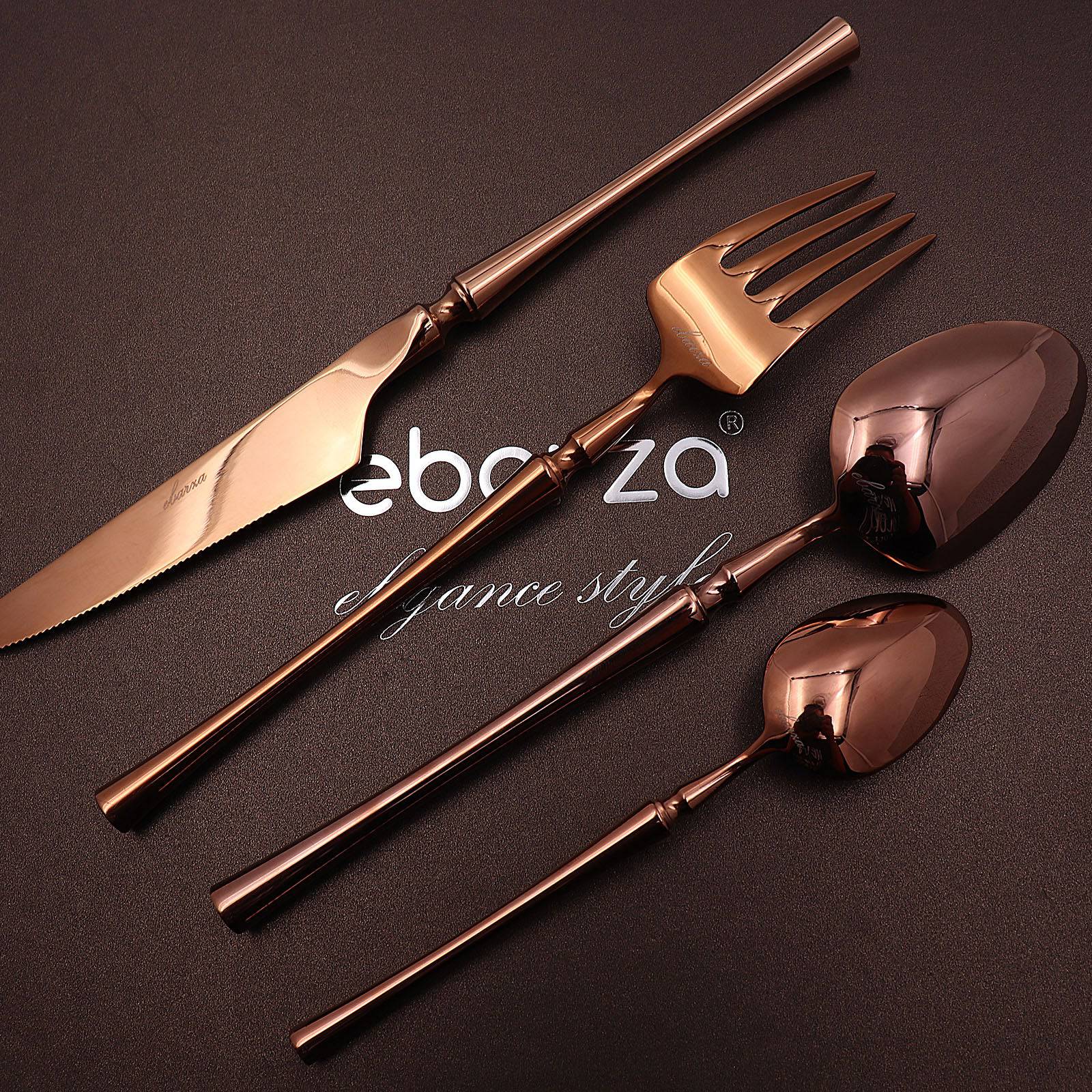 Set Of 24 Pieces Dax Cutlery Set 8076C -  Cutlery Sets | طقم أدوات مائدة داكس 24 قطعة - ebarza Furniture UAE | Shop Modern Furniture in Abu Dhabi & Dubai - مفروشات ايبازرا في الامارات | تسوق اثاث عصري وديكورات مميزة في دبي وابوظبي