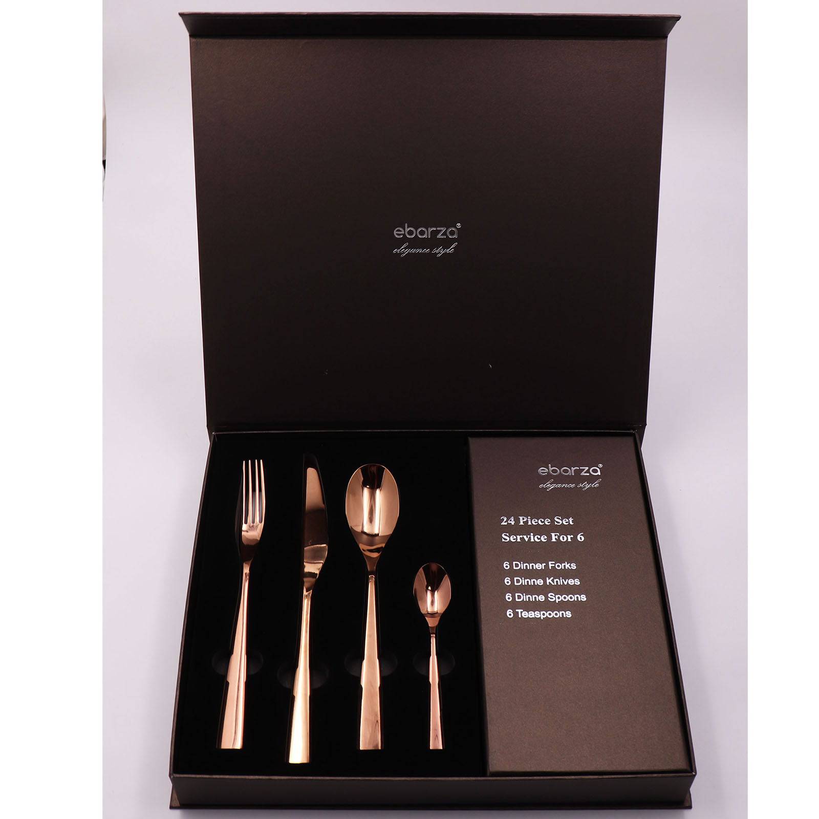 Set Of 24 Pieces Gard Cutlery Set 8016C -  Cutlery Sets | مجموعة من 24 قطعة مجموعة أدوات مائدة جارد - ebarza Furniture UAE | Shop Modern Furniture in Abu Dhabi & Dubai - مفروشات ايبازرا في الامارات | تسوق اثاث عصري وديكورات مميزة في دبي وابوظبي