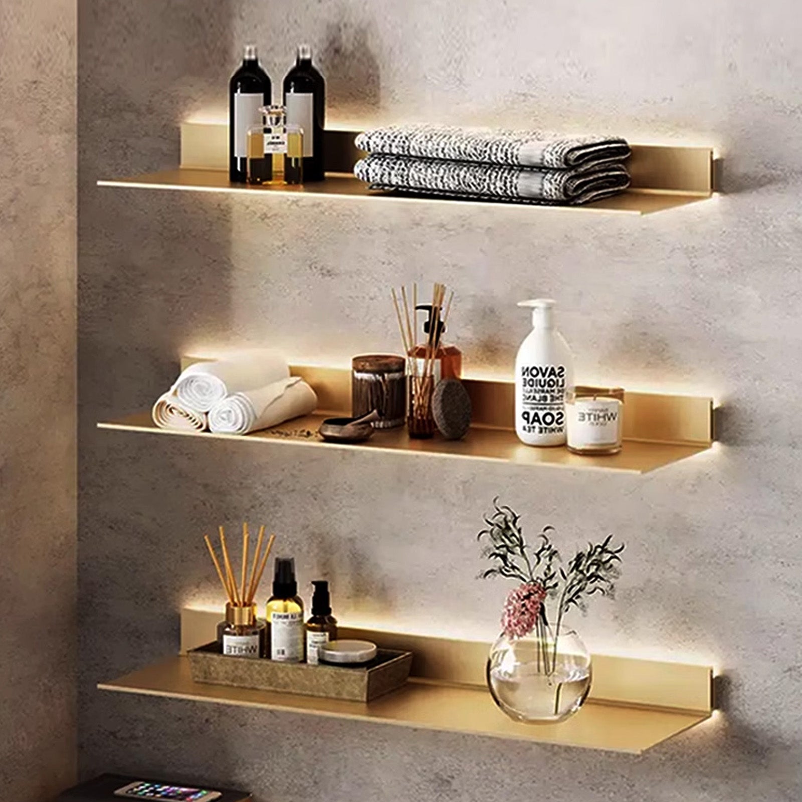 LED Aluminum Panel Light CH4-LT048-80cm-Brush Bronze Gold-With Plug-4000k - Wall Lamps - ebarza Furniture UAE | Shop Modern Furniture in Abu Dhabi & Dubai - مفروشات ايبازرا في الامارات | تسوق اثاث عصري وديكورات مميزة في دبي وابوظبي