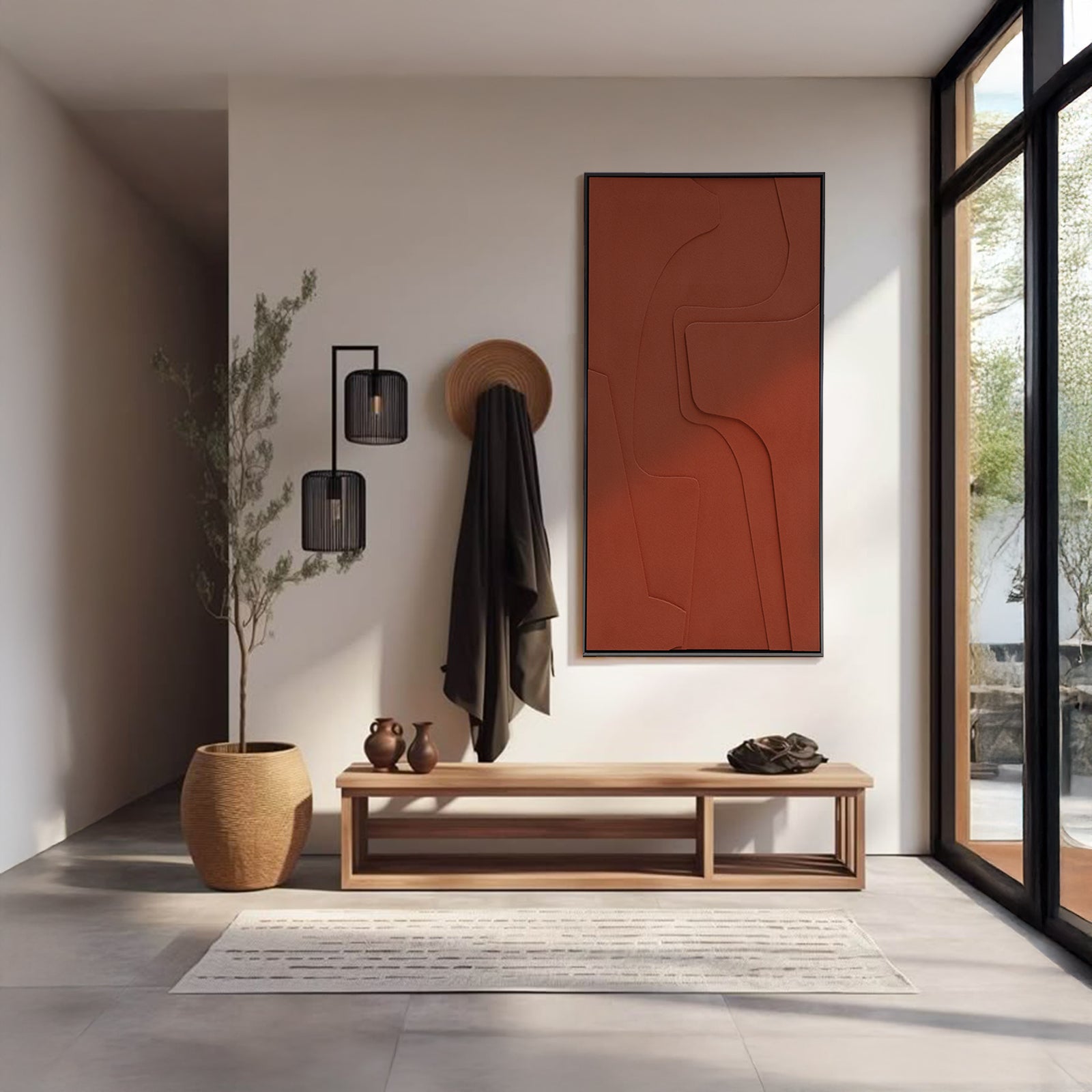 Levels Hand Painted Art Foam Carving Painting 80*160cm SOASAMPLE022 - Paintings - ebarza Furniture UAE | Shop Modern Furniture in Abu Dhabi & Dubai - مفروشات ايبازرا في الامارات | تسوق اثاث عصري وديكورات مميزة في دبي وابوظبي