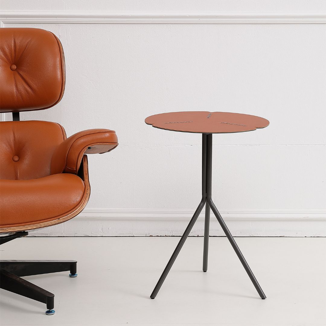 Beacon Civil LWL25000 side table with a sleek wooden surface and modern design, ideal for living room or bedroom decor.