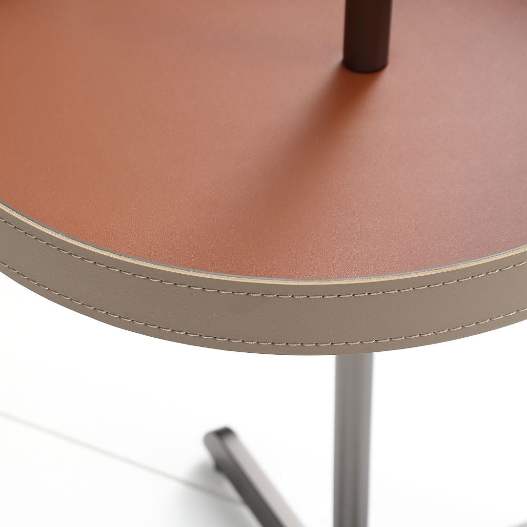 Beacon Civil side table LWL25005 featuring a modern design with a wooden top and metal legs for versatile living room use.